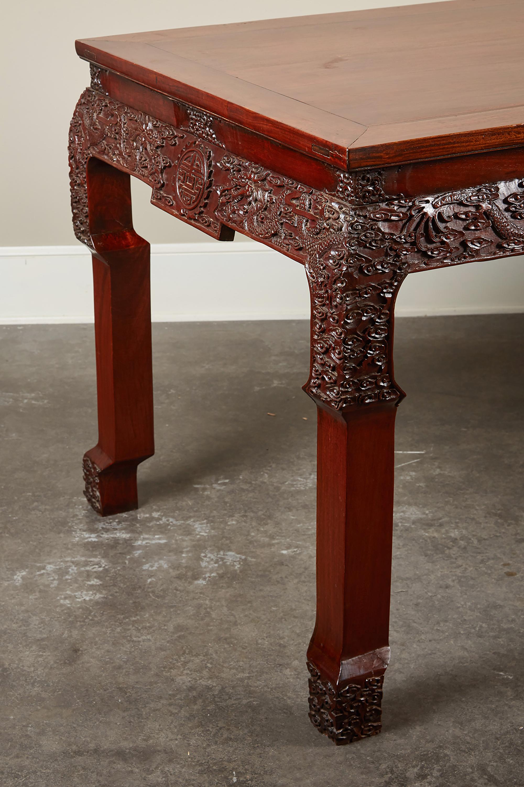 19th Century Chinese Rosewood Console Table 3