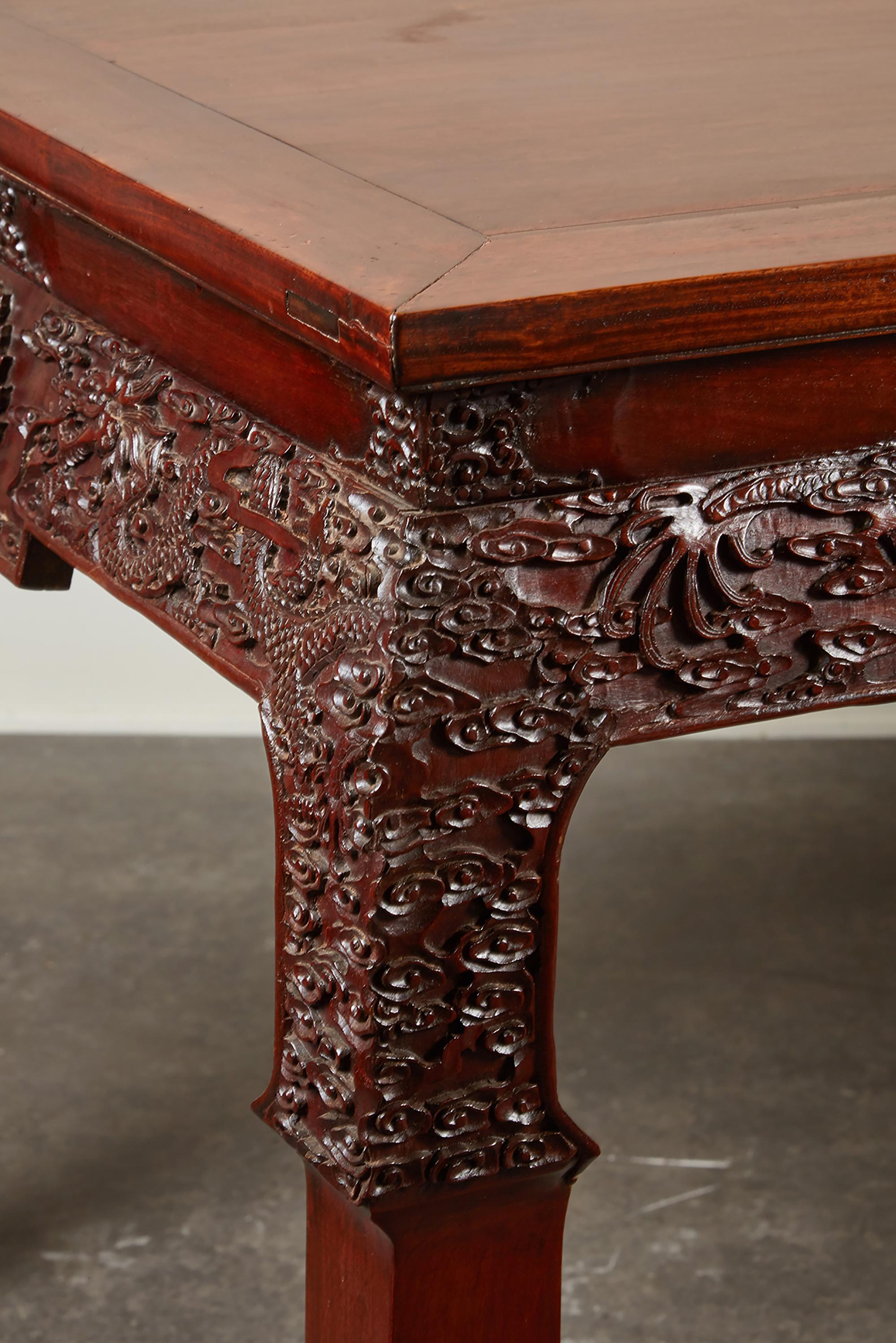 19th Century Chinese Rosewood Console Table 4