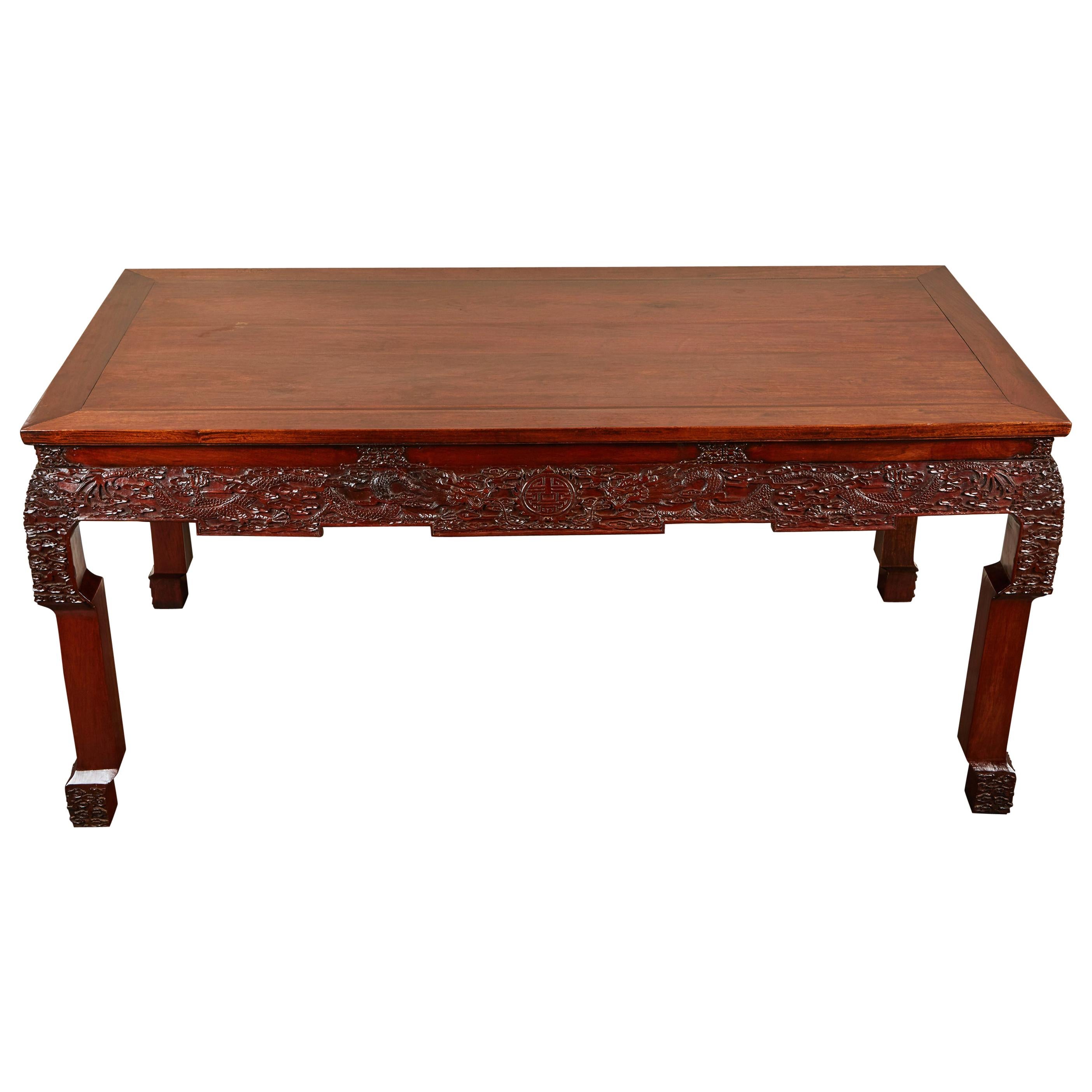 19th Century Chinese Rosewood Console Table