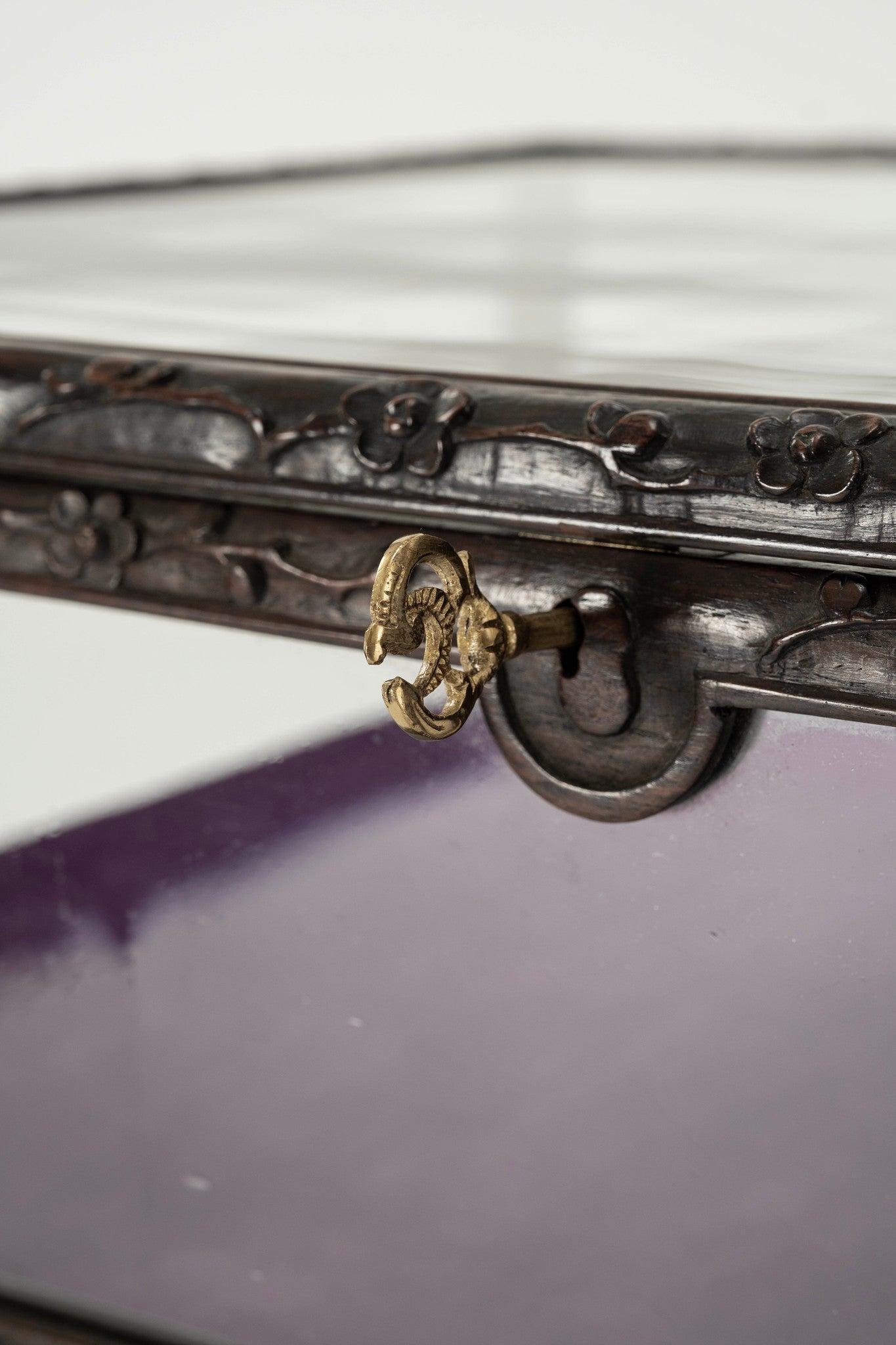 19th Century Chinese Rosewood Vitrine For Sale 6