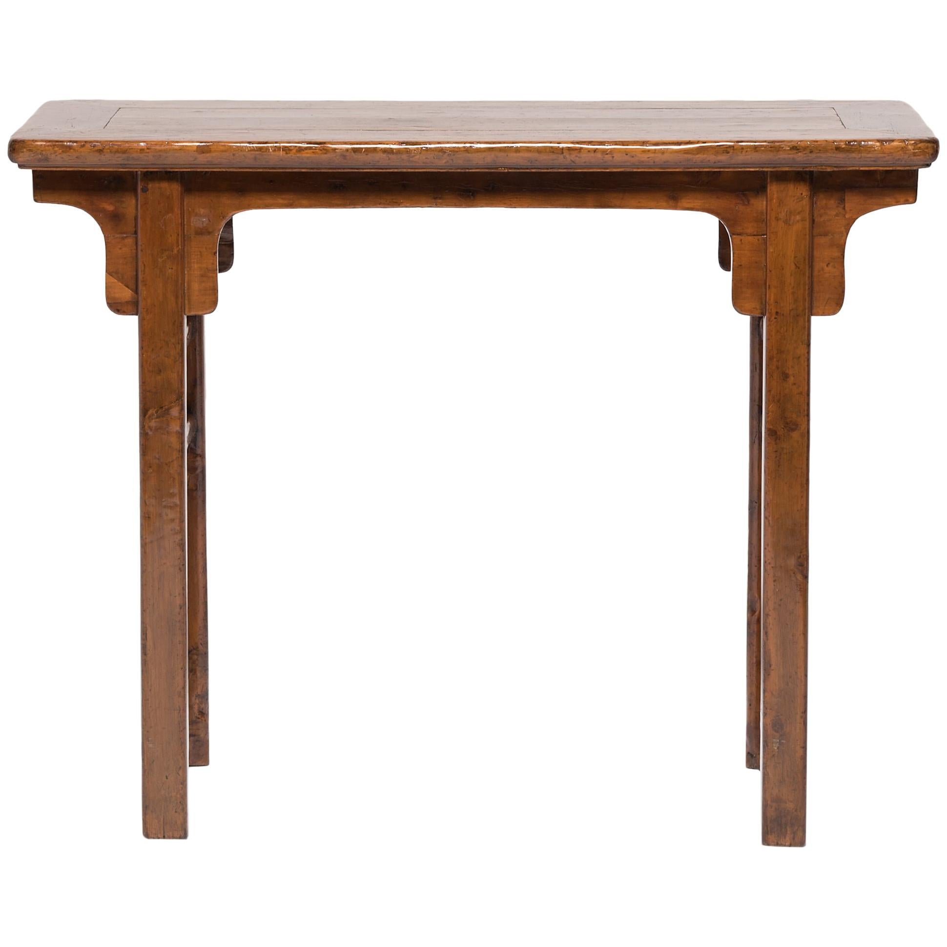 19th Century Chinese Round Leg Console Table