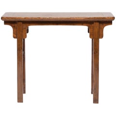 19th Century Chinese Round Leg Console Table