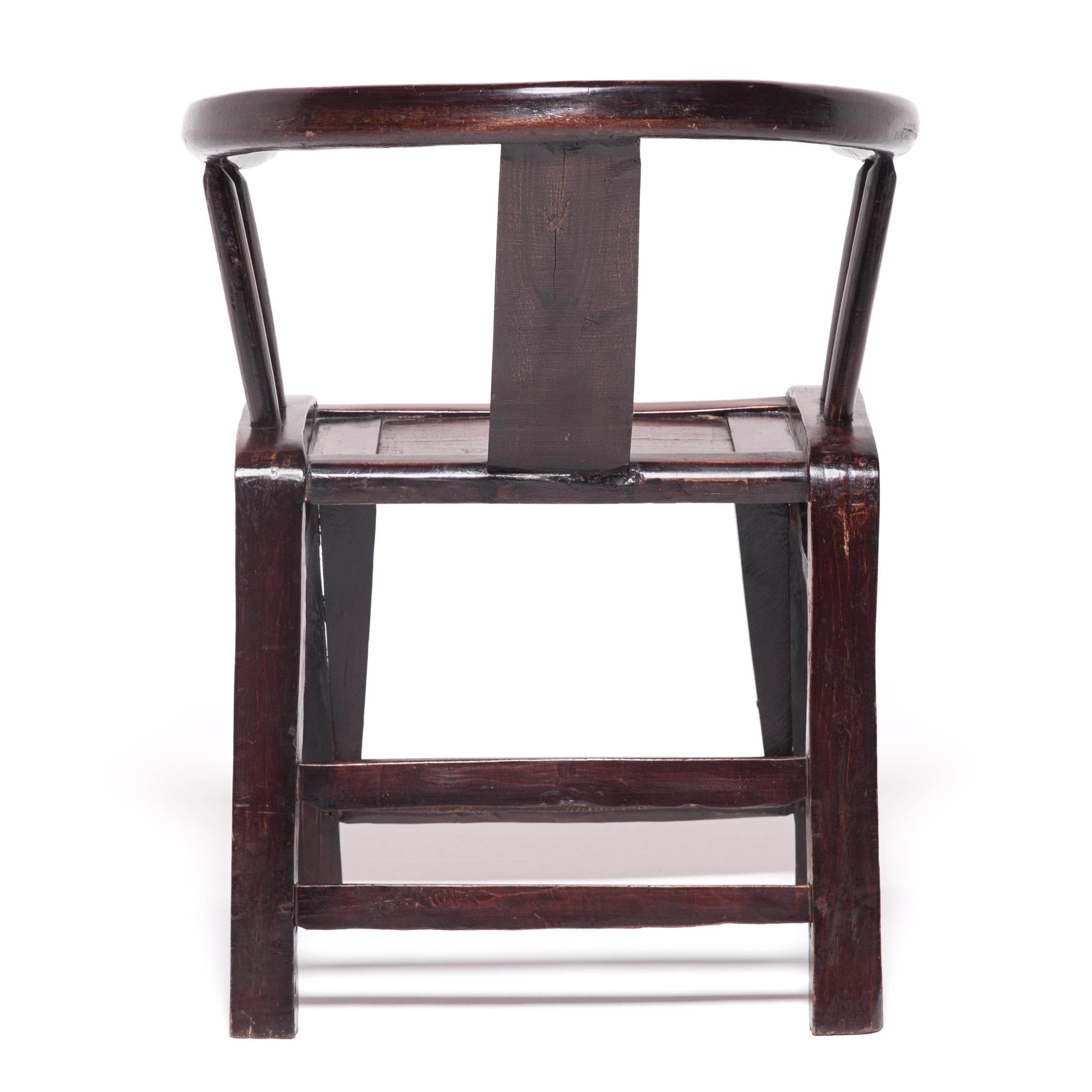 Qing 19th Century Chinese Roundback Chair