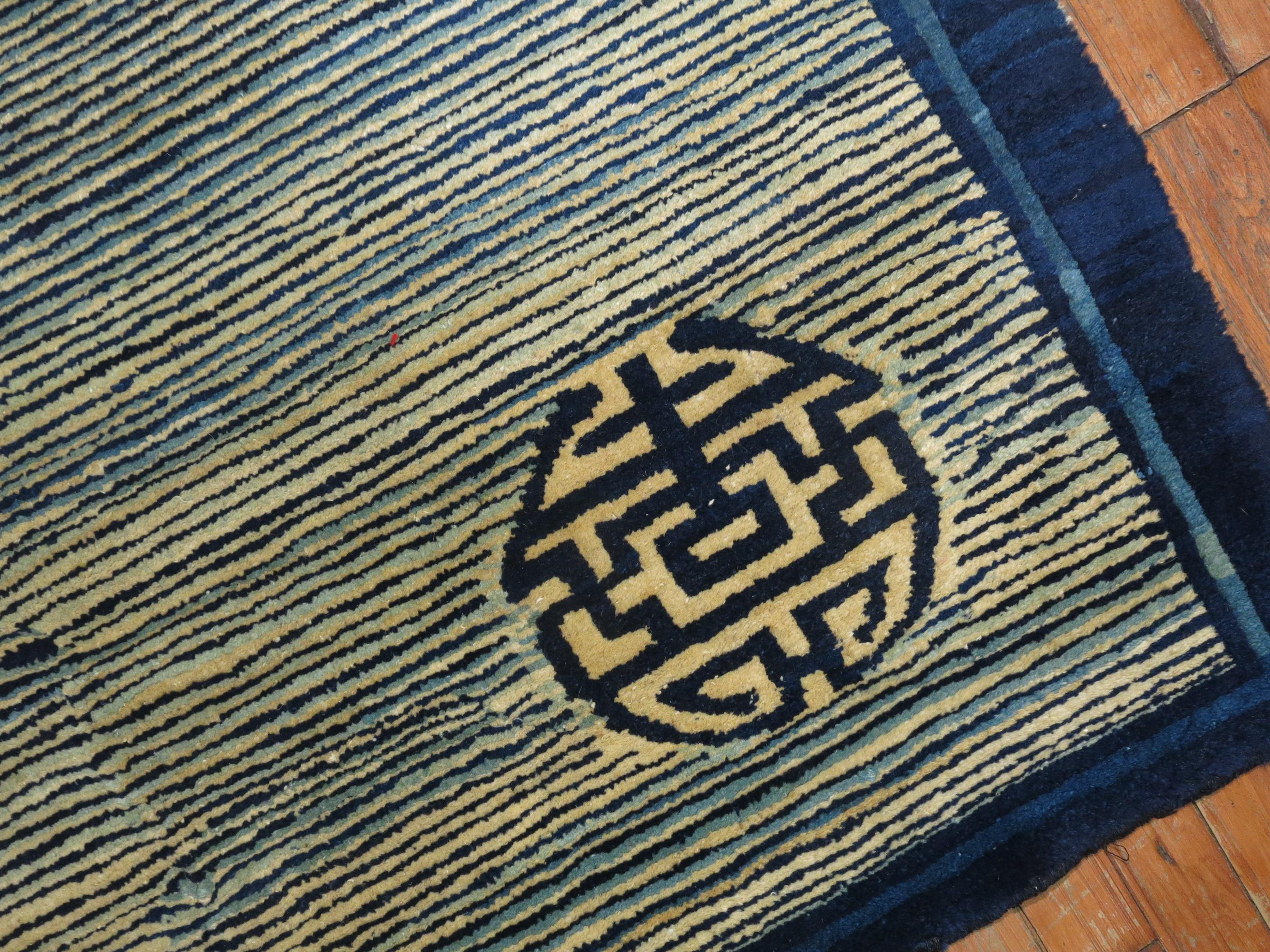 Chinesischer Teppich aus dem 19. Jahrhundert (Handgewebt) im Angebot