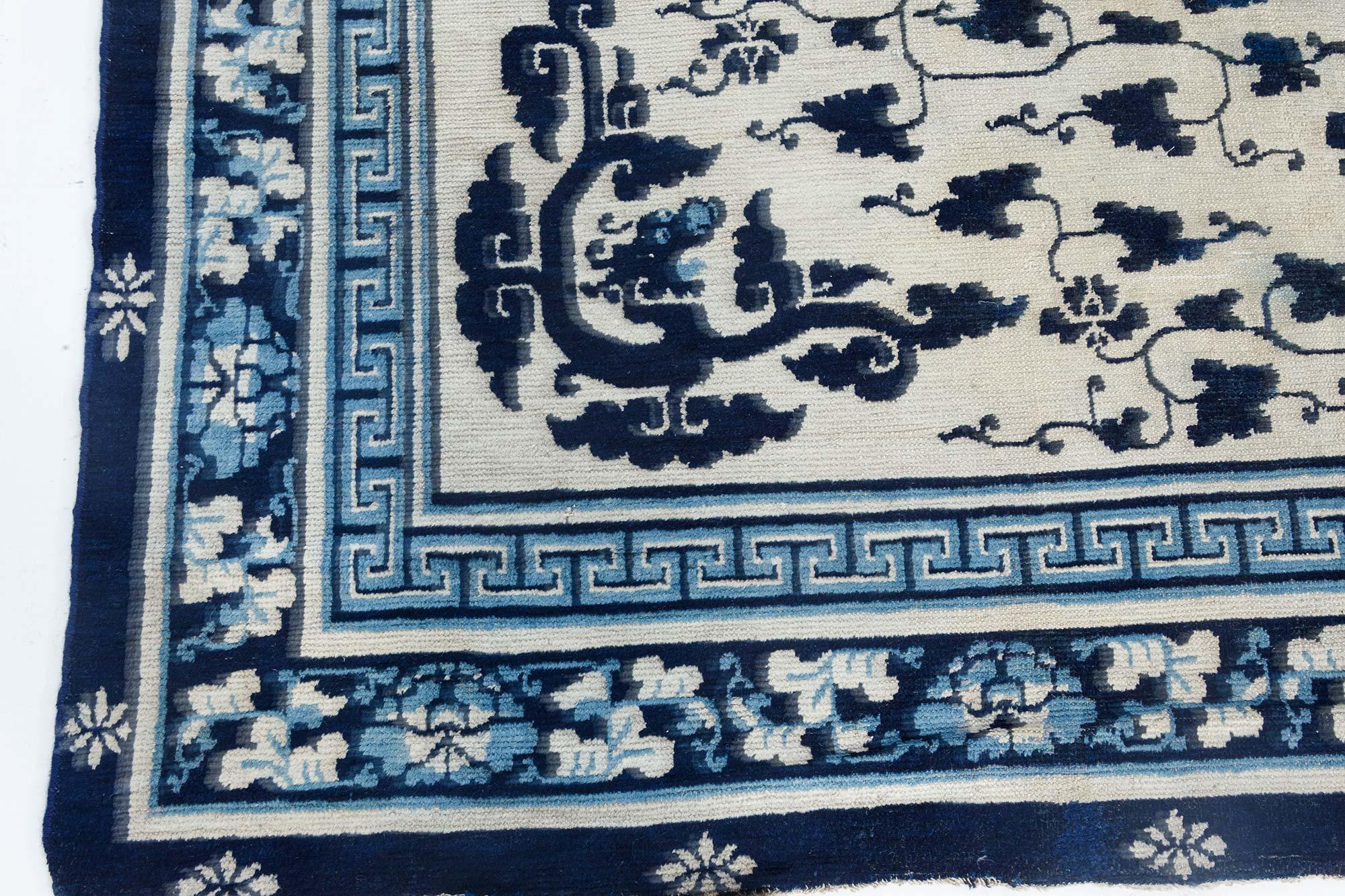 Wool 19th Century Chinese Rug For Sale