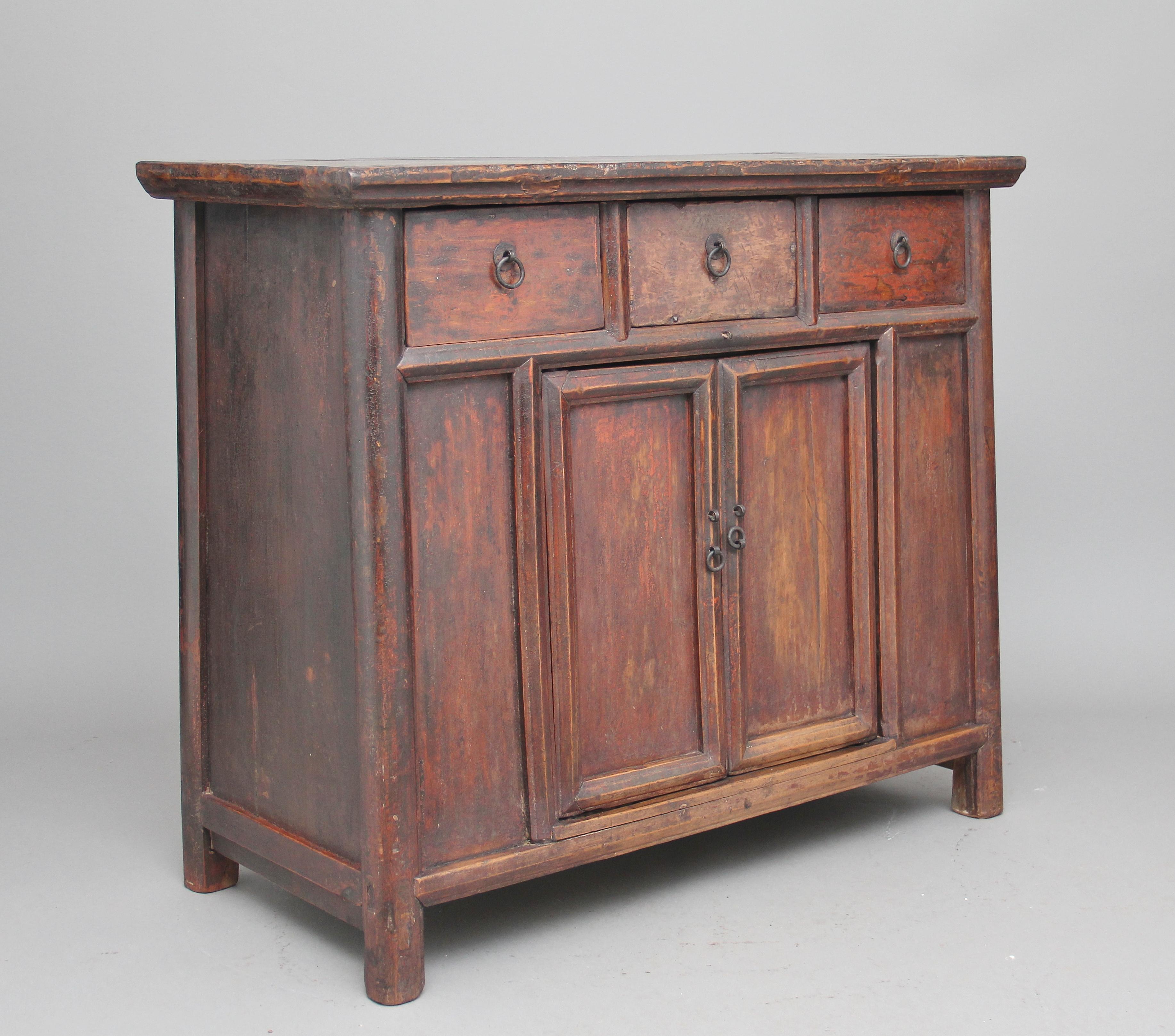 19th Century Chinese Rustic Elm Dresser 6