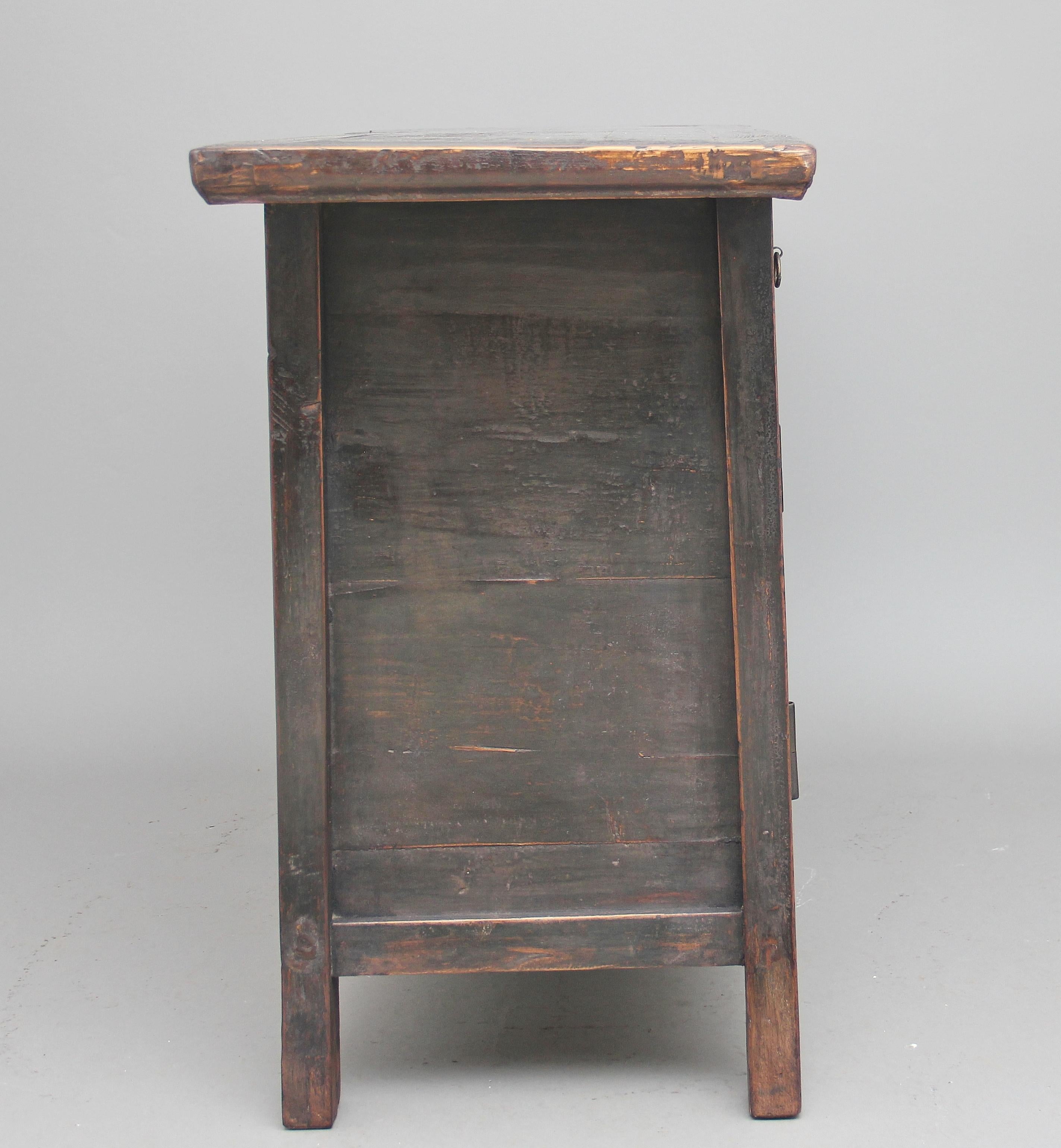 19th Century Chinese Rustic Elm Dresser 1