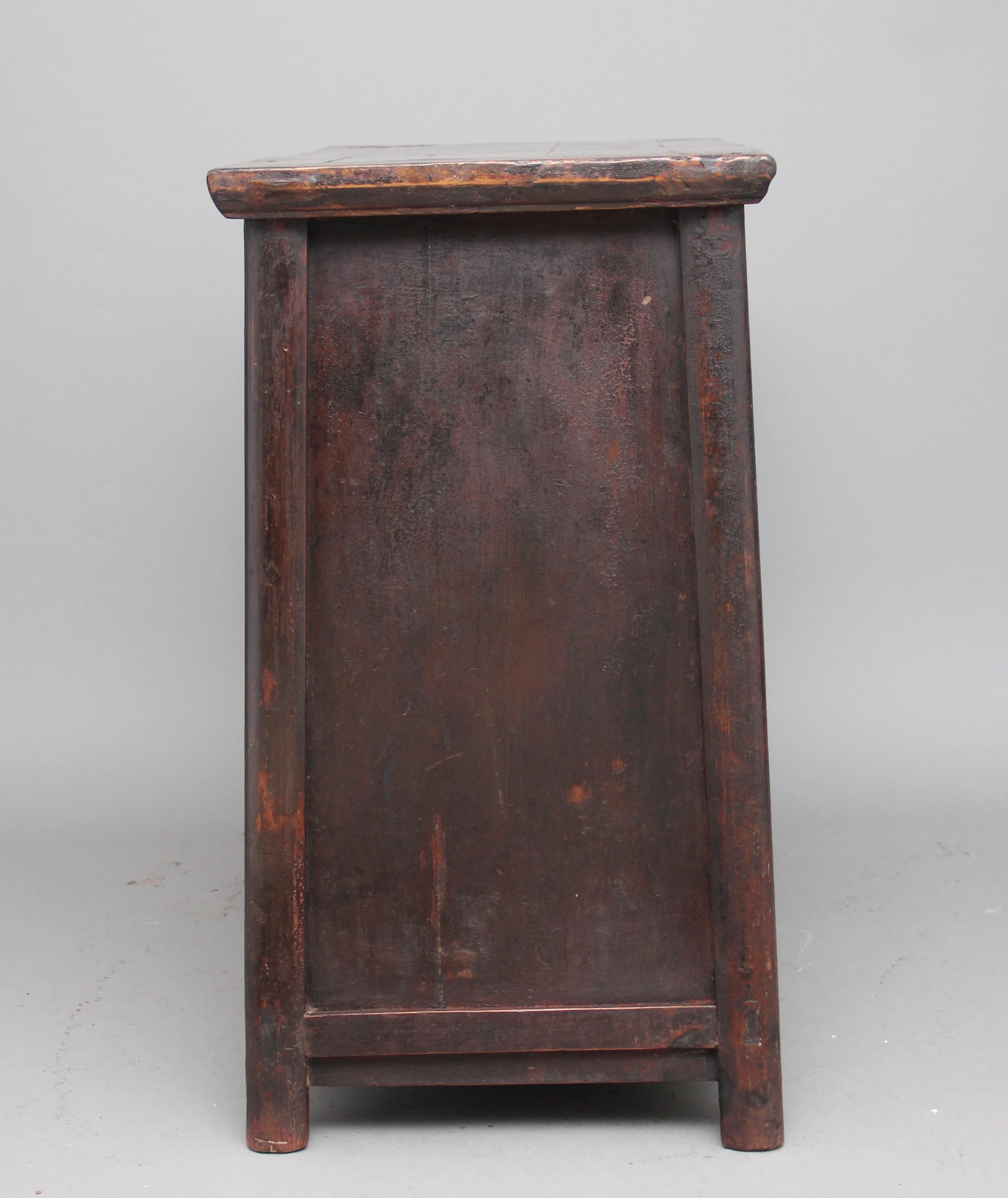 19th Century Chinese Rustic Elm Dresser 1