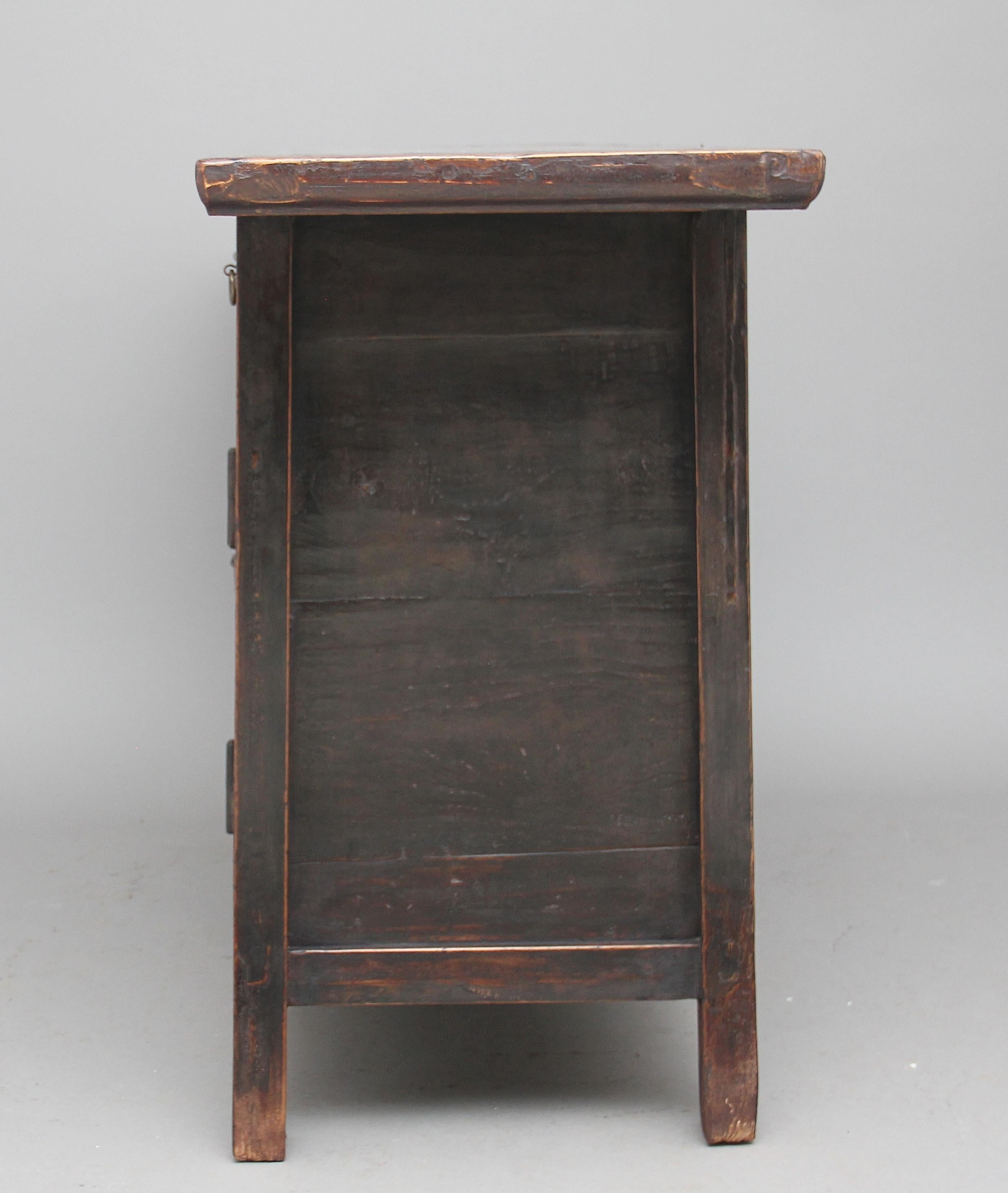 19th Century Chinese Rustic Elm Dresser 3