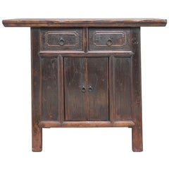 Antique 19th Century Chinese Rustic Elm Dresser