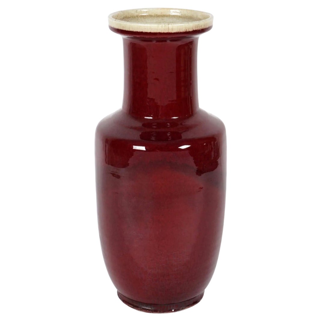 19th Century Chinese Sang de Boeuf Vase