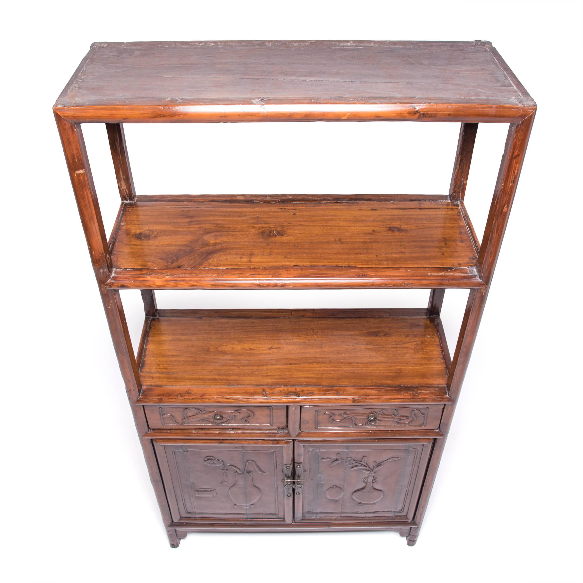 19th Century Chinese Scholars' Display Shelf, c. 1850 For Sale