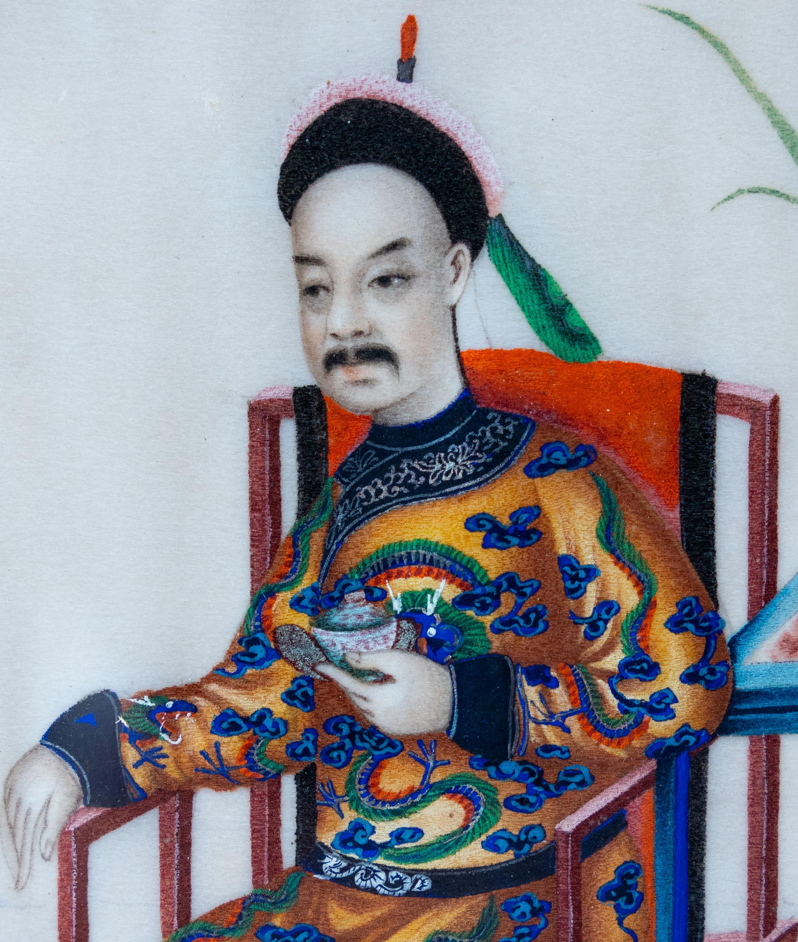Chinese portrait of a gentleman from  the court For Sale 3