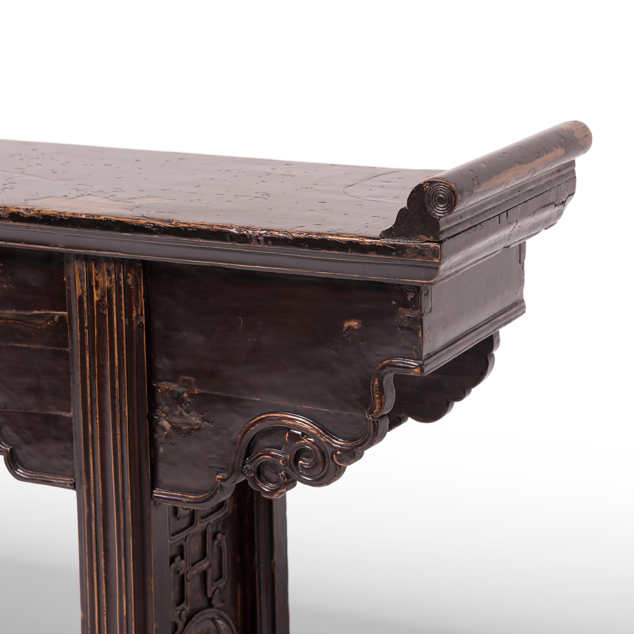 Qing Chinese Shallow Altar Table, c. 1850