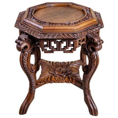 Antique 19th Century Chinese Side Table-Flower Stand