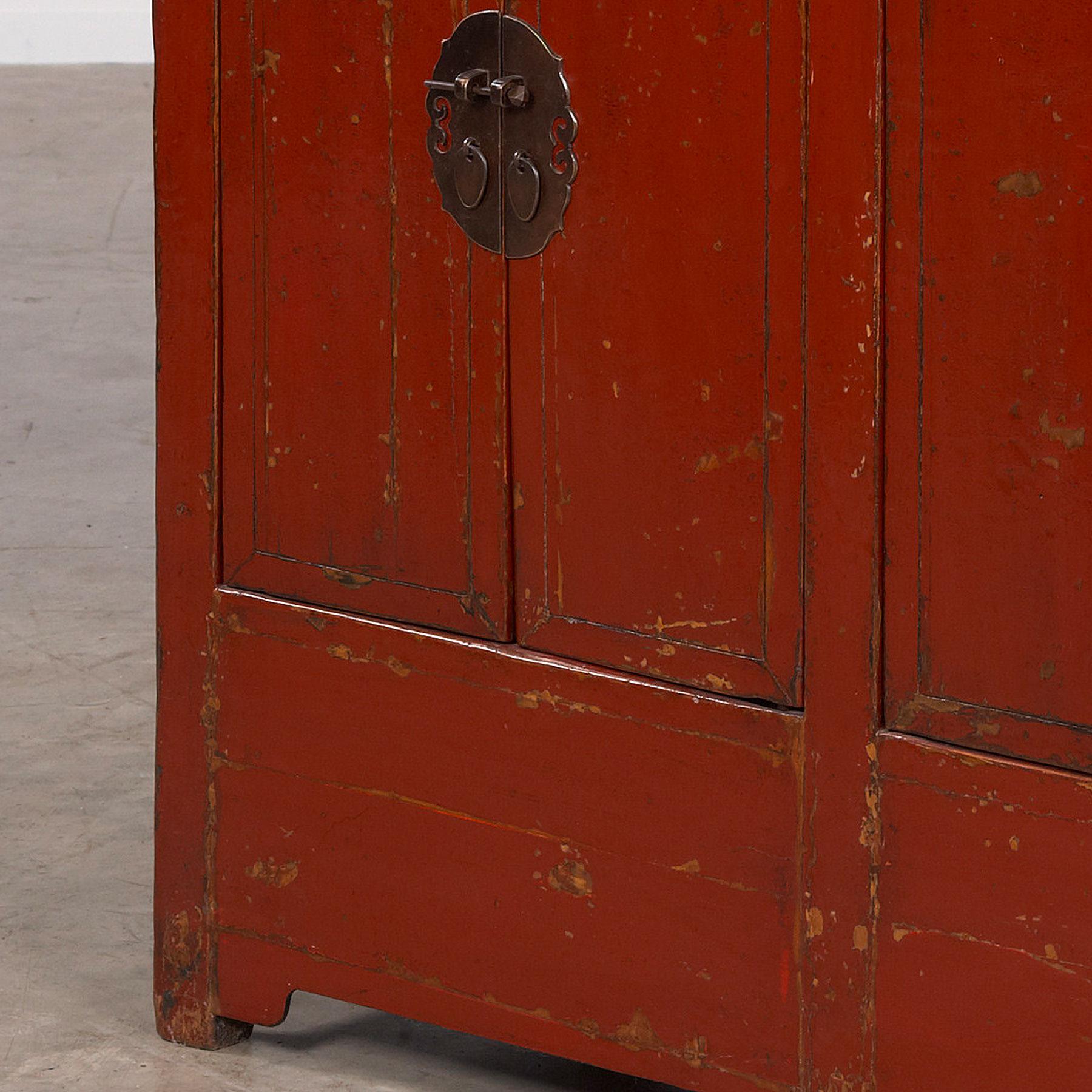 red lacquer sideboard