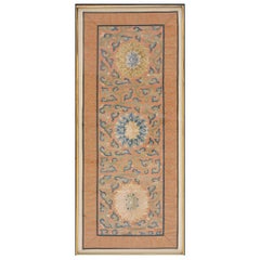 Broderie en soie chinoise du 19ème siècle ( 1'6'' X 4' - 46 X 122 )