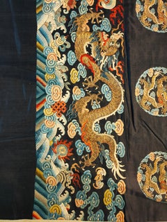 19th Century Chinese Silk & Metallic Thread Embroidery (2'6" x 4'4" - 76 x 132)