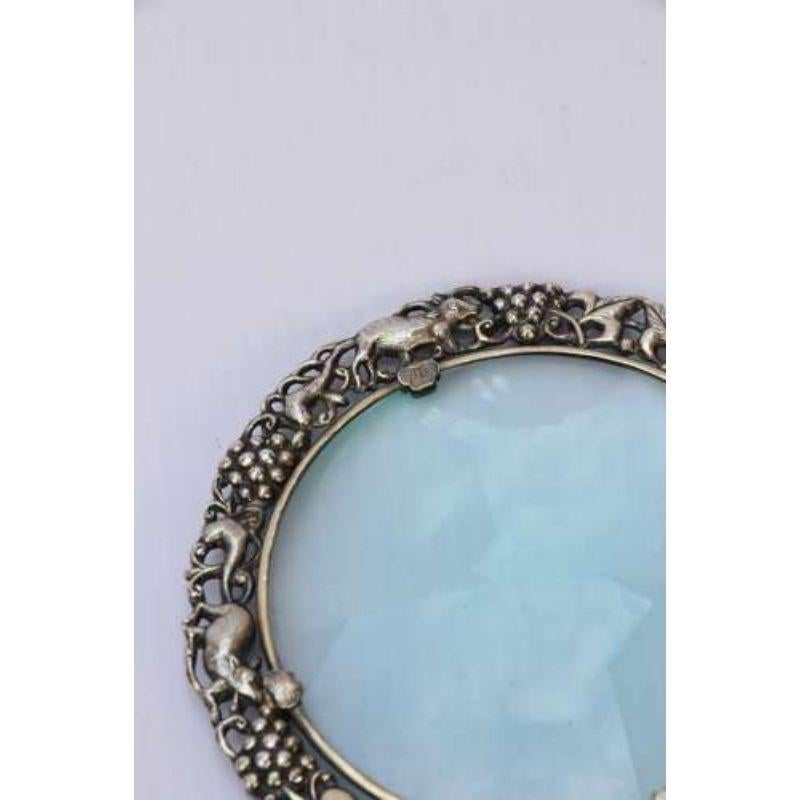 19th Century Chinese Silver and Jade Magnifying Glass, circa 1880 For Sale 5