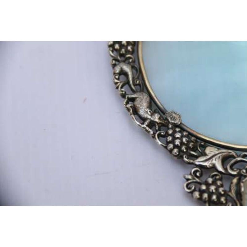 19th Century Chinese Silver and Jade Magnifying Glass, circa 1880 For Sale 3