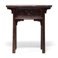 19th Century Chinese Single Drawer Console Table
