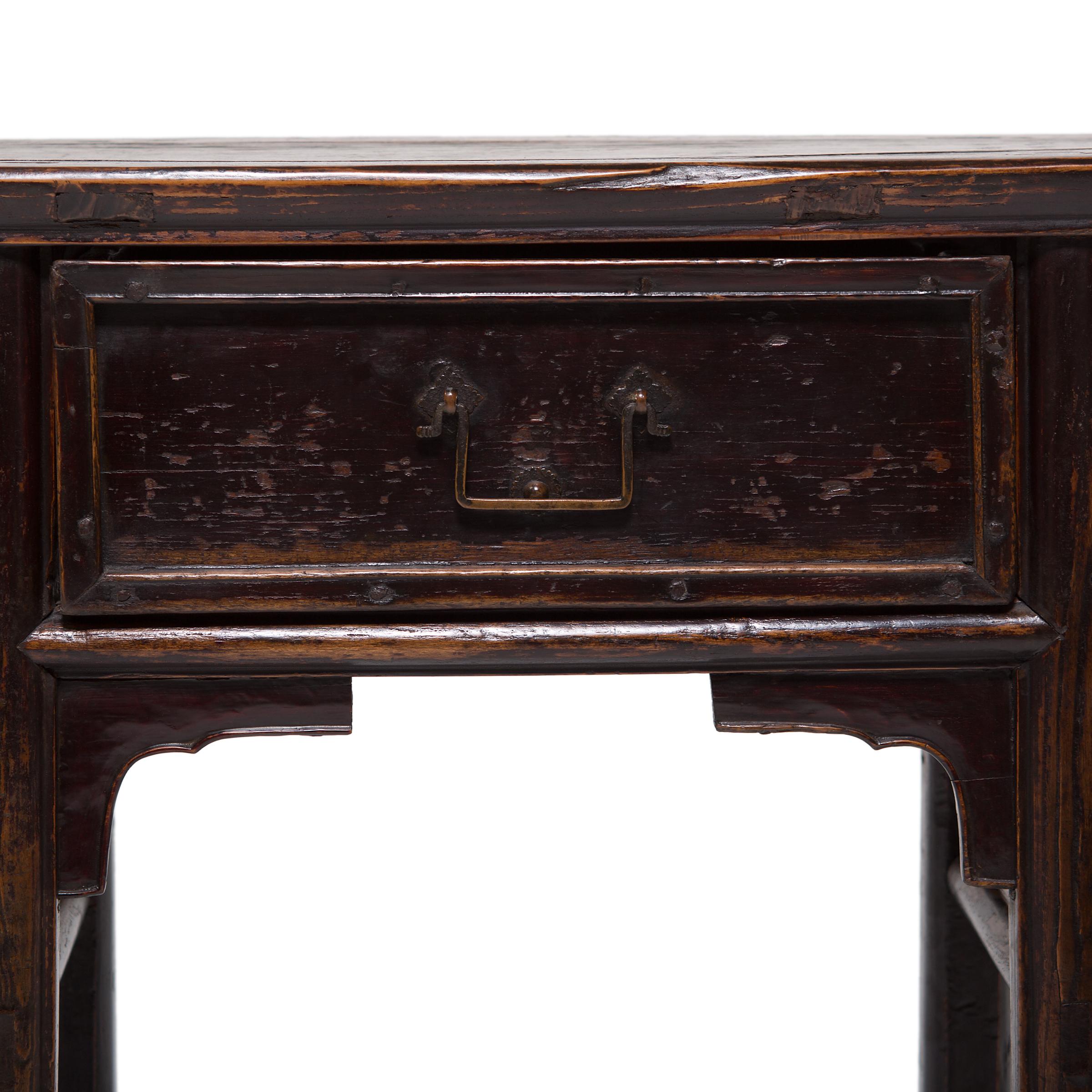 19th Century Chinese Single Drawer Console Table 2