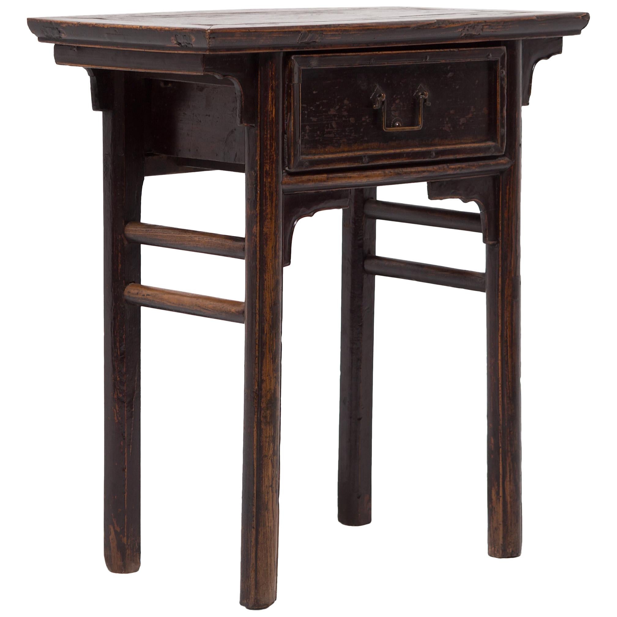 19th Century Chinese Single Drawer Console Table