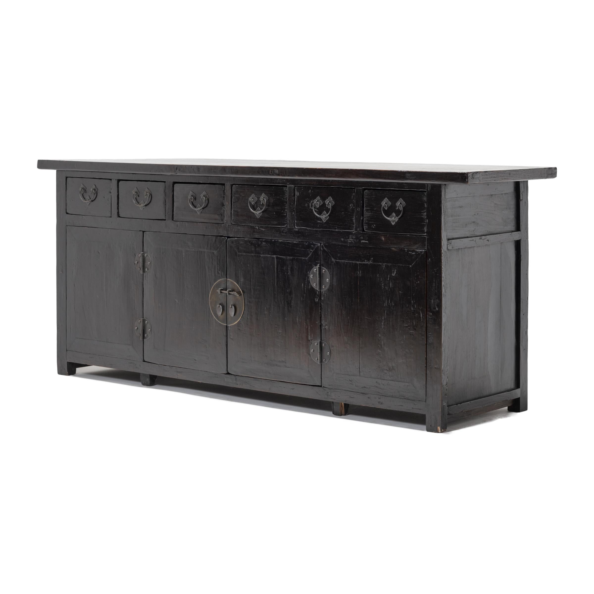 Qing 19th Century Chinese Six-Drawer Sideboard