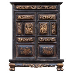 Antique 19th Century Chinese Small Altar Cabinet