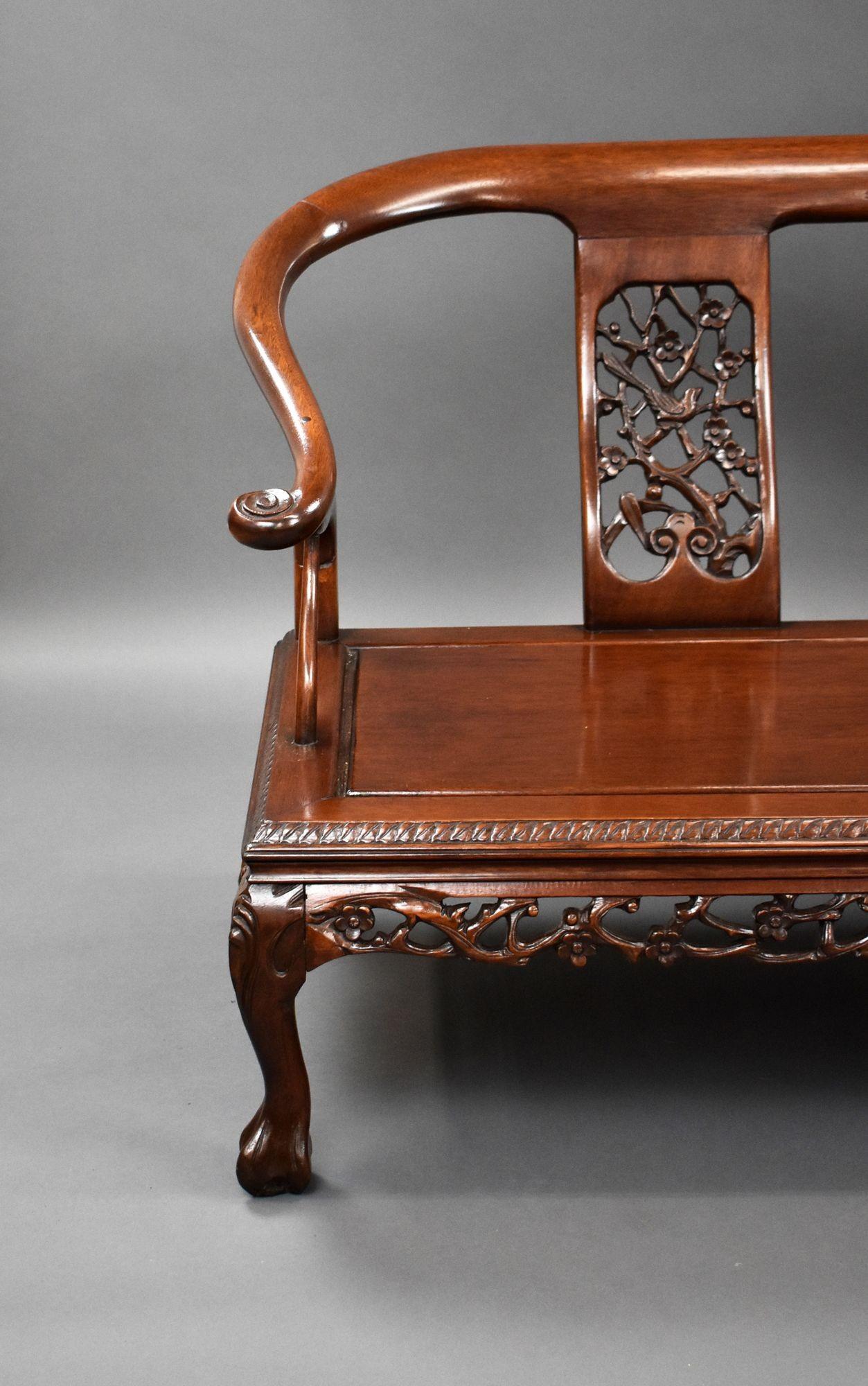 Hardwood 19th Century Chinese Sofa