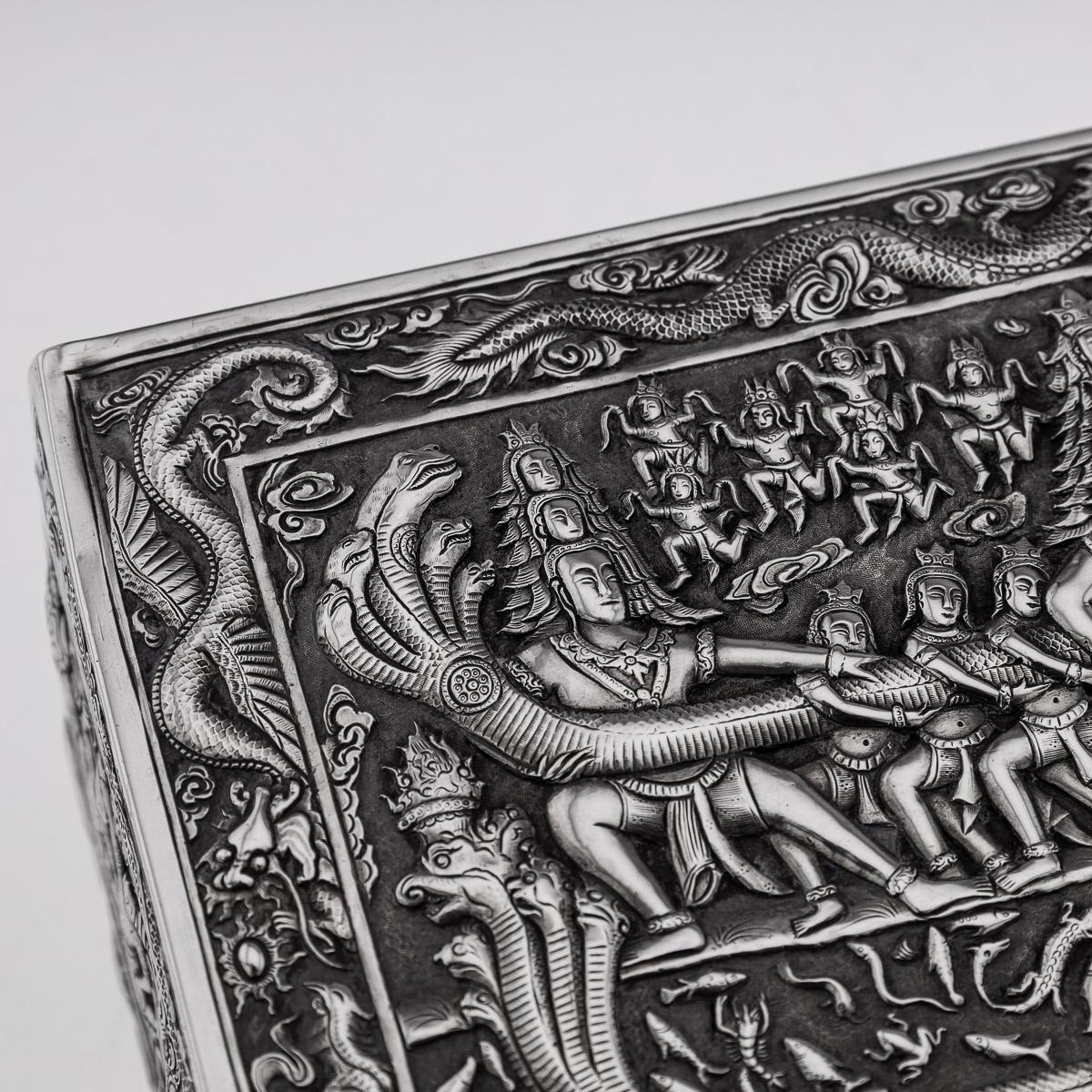 19th Century Chinese Solid Silver Casket, Bao Xing, c.1890 9