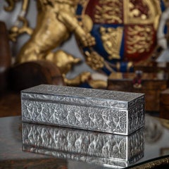 19th Century Chinese Solid Silver Casket, Bao Xing, c.1890
