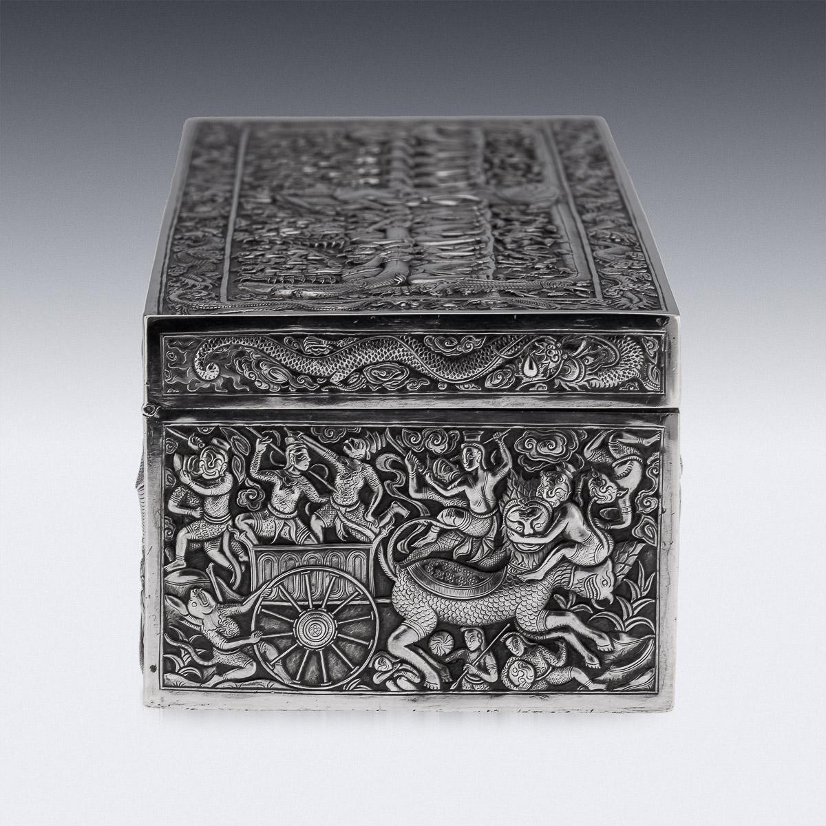 19th Century Chinese Solid Silver Casket, Bao Xing, c.1890 3