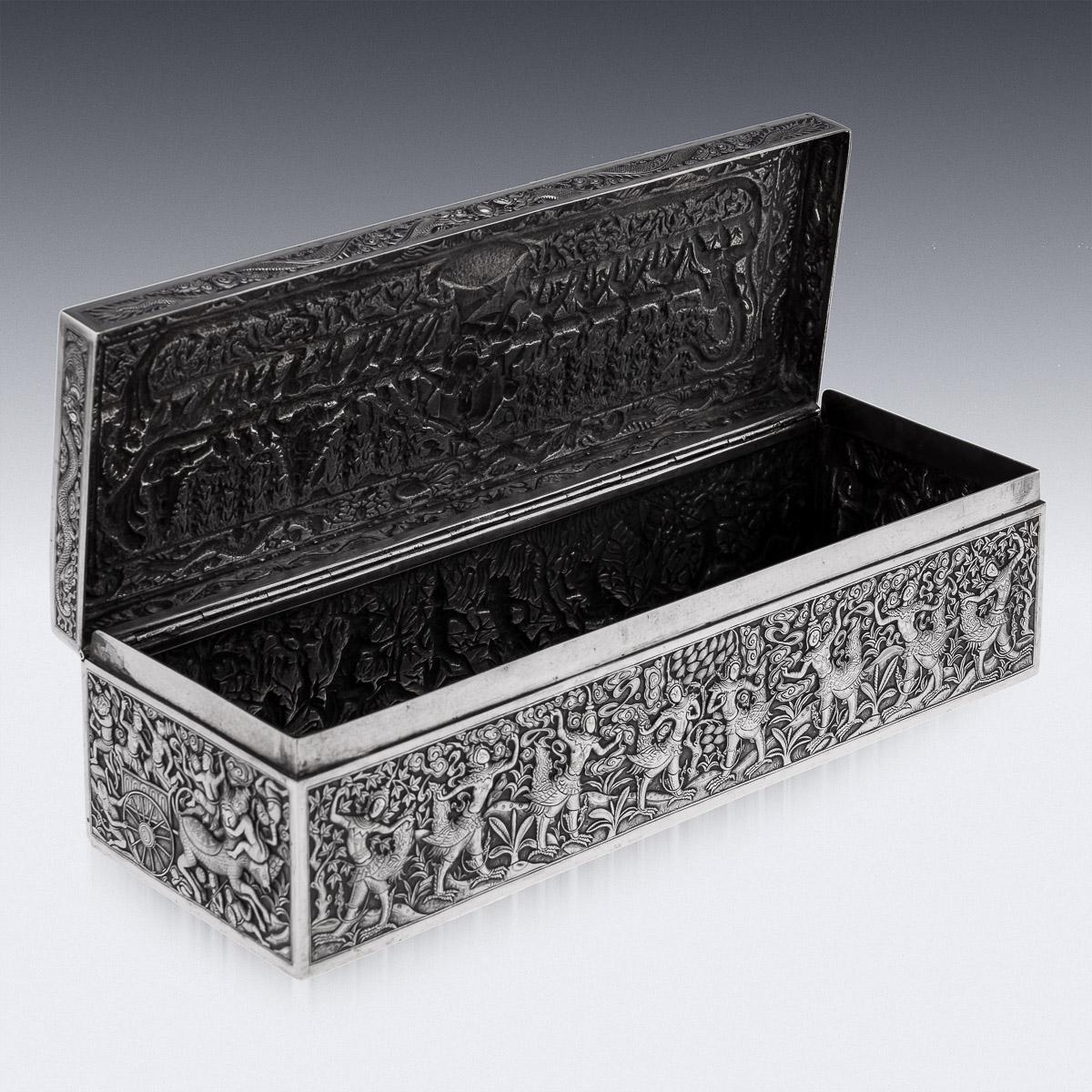 19th Century Chinese Solid Silver Casket, Bao Xing, c.1890 4
