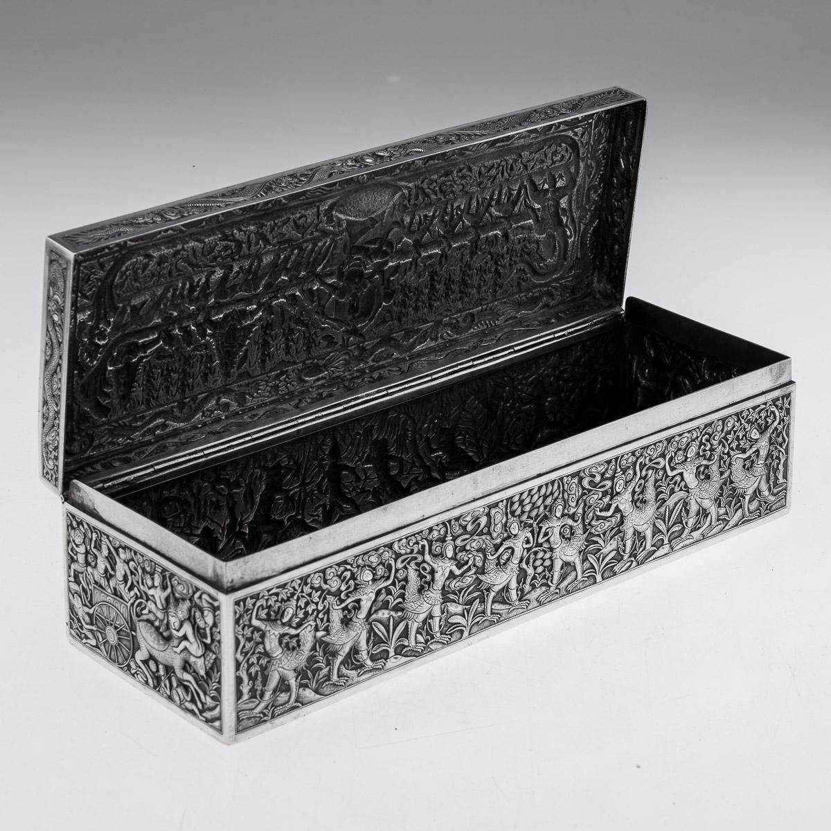 19th Century Chinese Solid Silver Casket, Bao Xing, c.1890 5