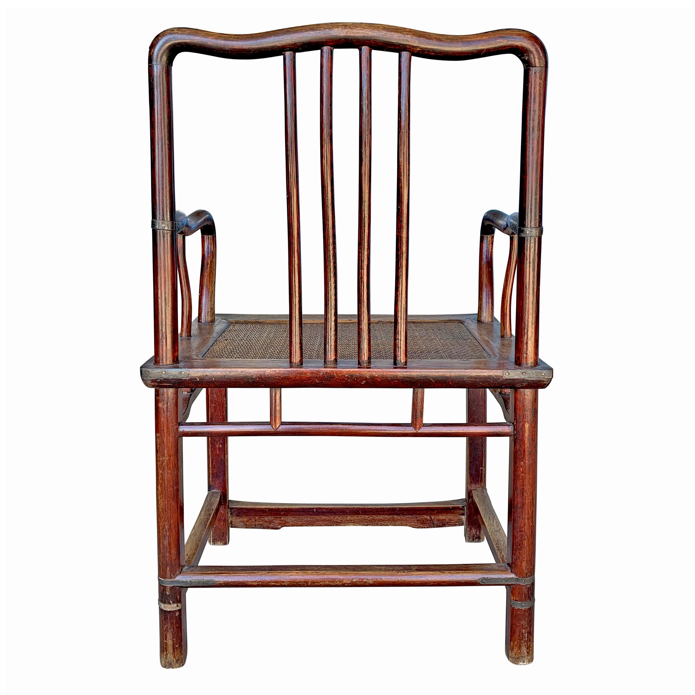 Chinesischer Southern Administrator's Chair des 19. Jahrhunderts im Zustand „Gut“ im Angebot in Chicago, IL