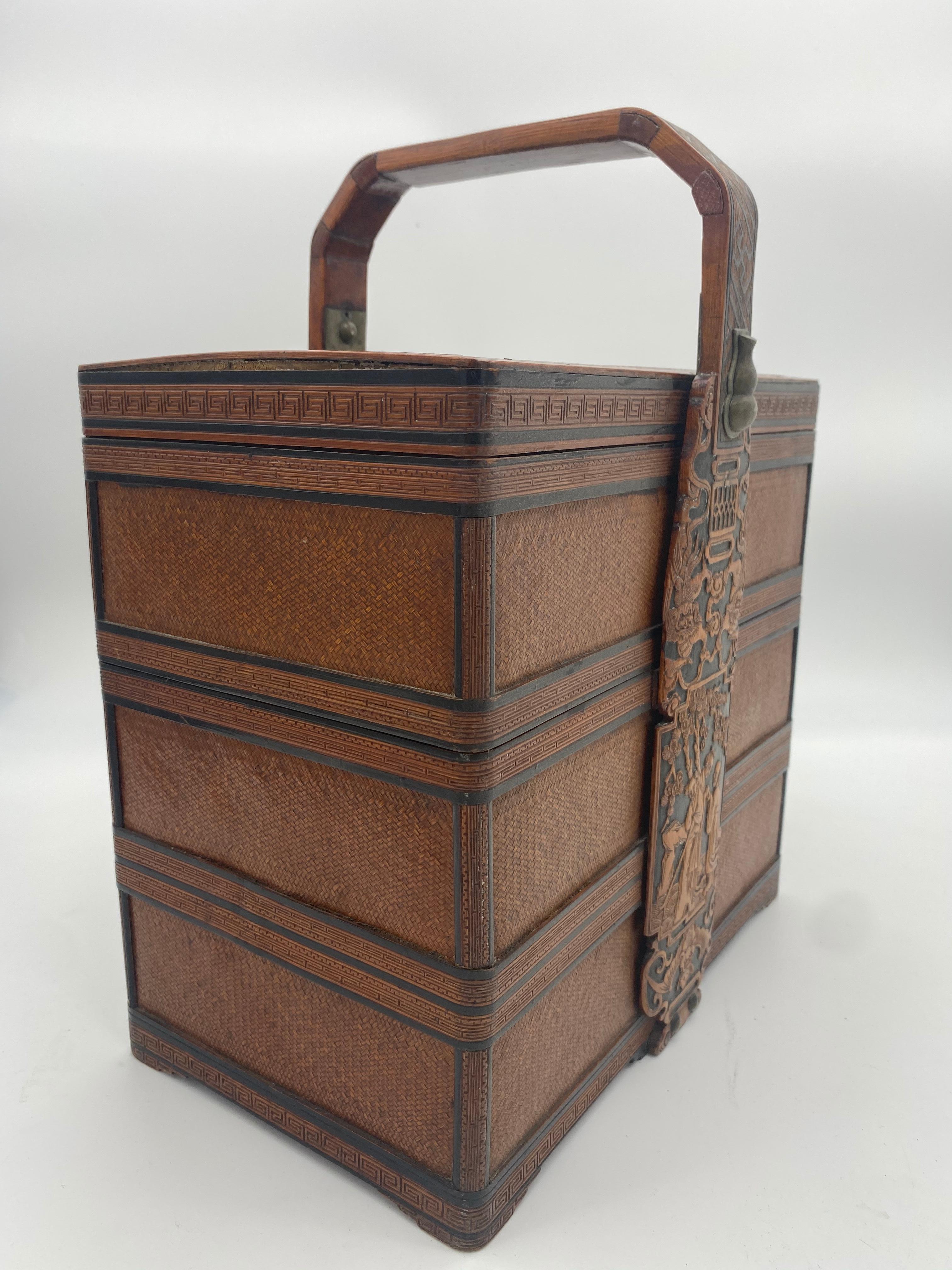 19th Century Chinese Stacked Snack Box For Sale 5