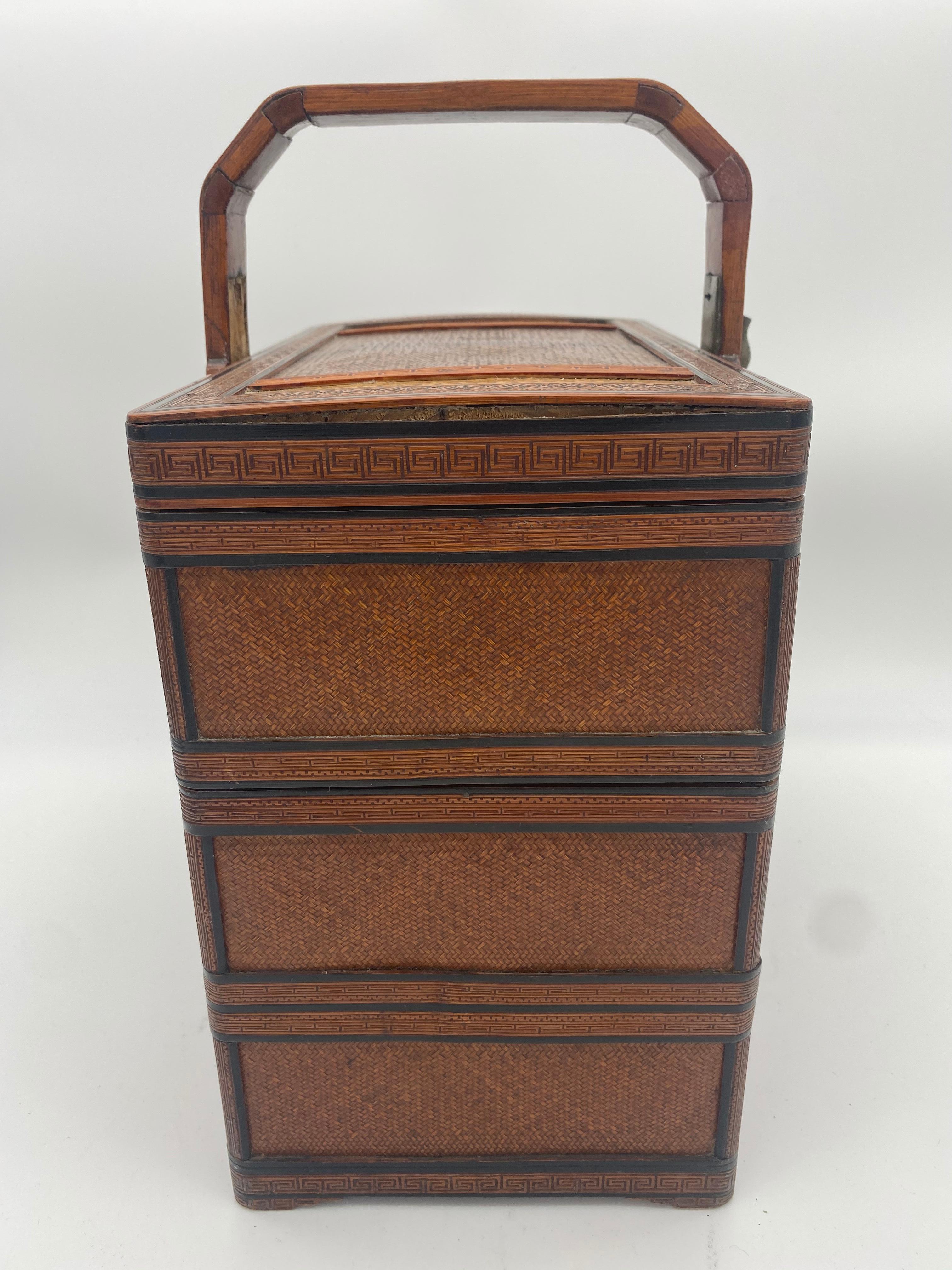 Mid-19th Century 19th Century Chinese Stacked Snack Box For Sale