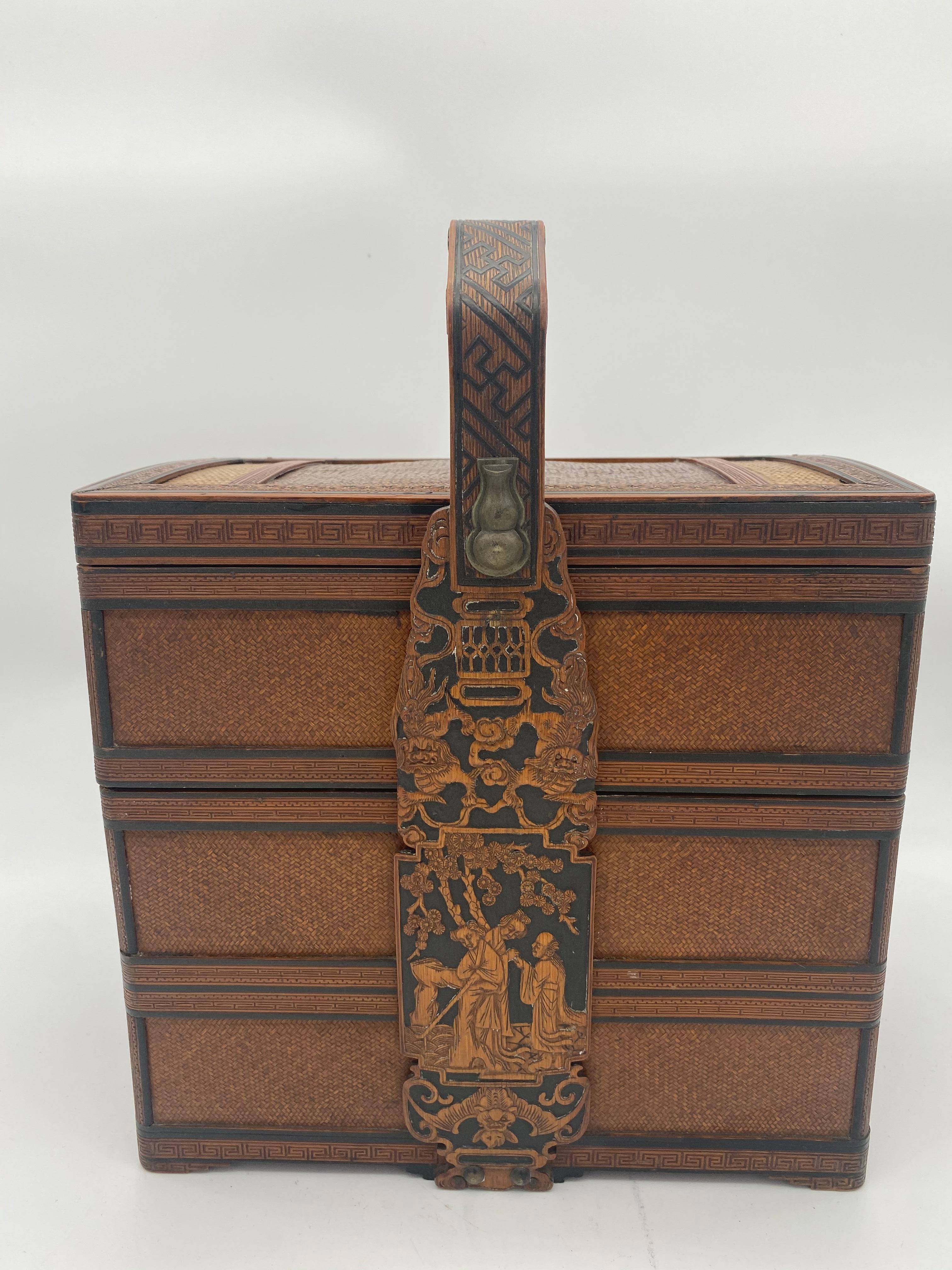 19th Century Chinese Stacked Snack Box For Sale 1