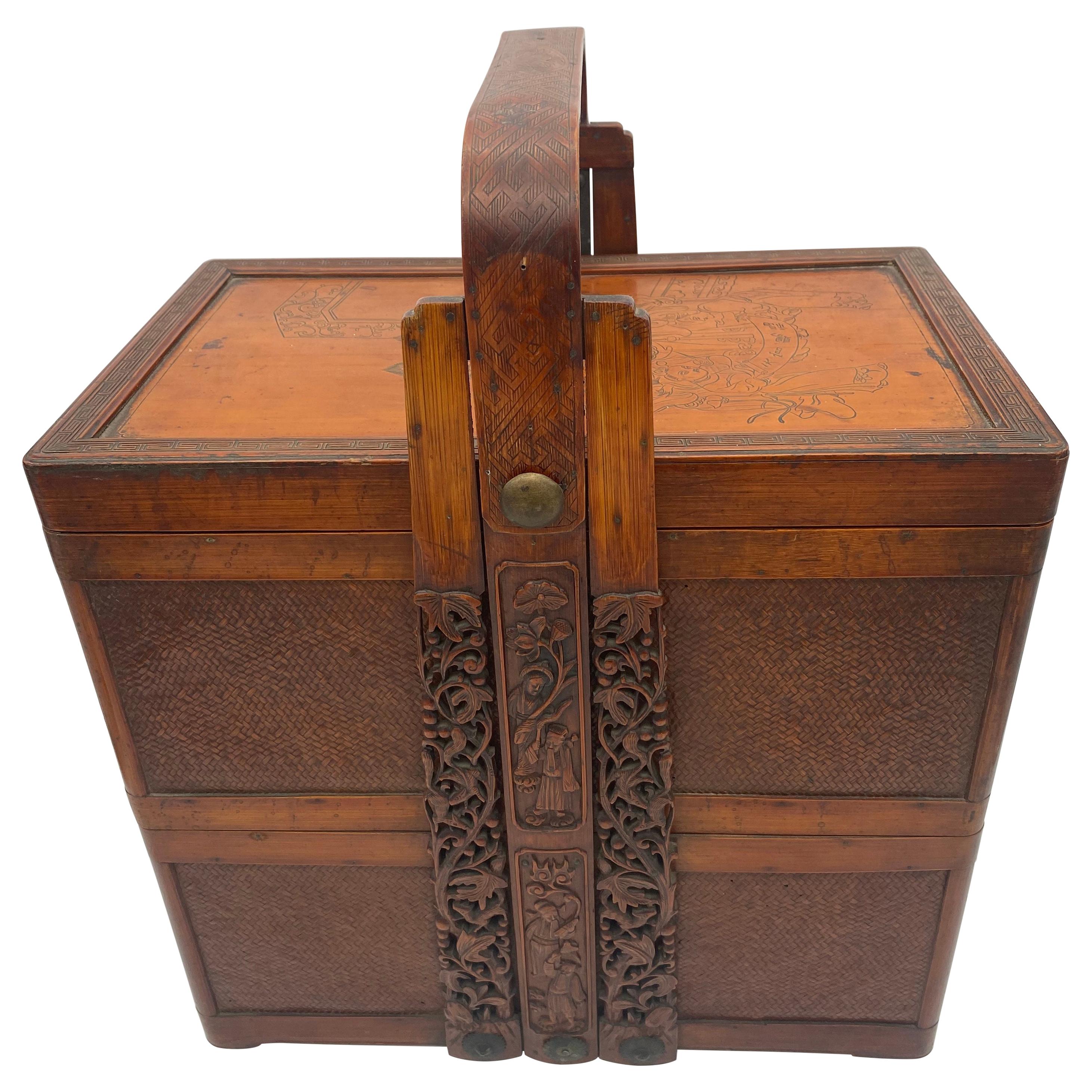 19th Century Chinese Stacked Snack Box For Sale