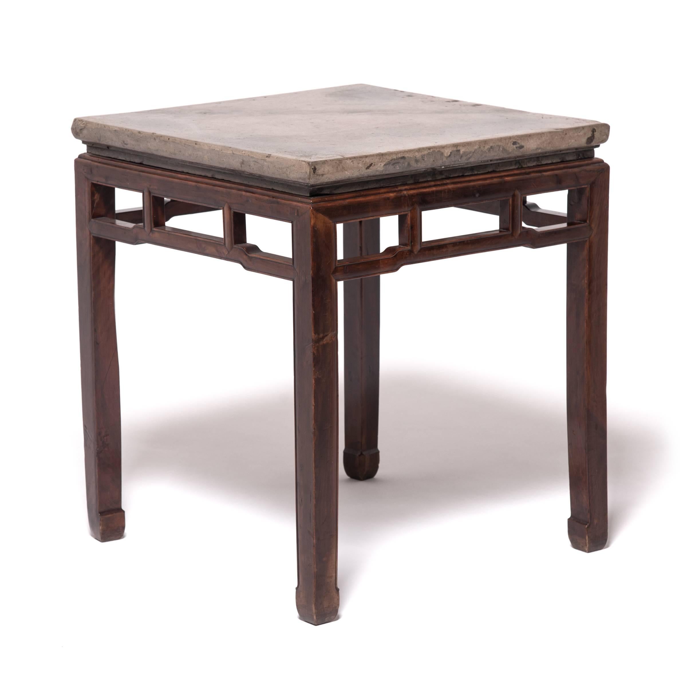 Qing Chinese Stone Top Incense Table, c. 1800