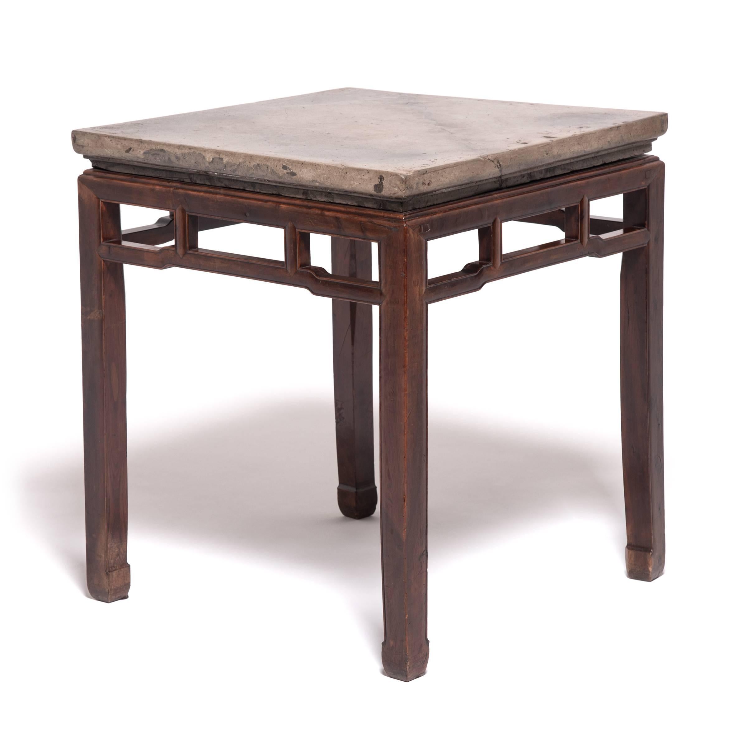 19th Century Chinese Stone Top Incense Table, c. 1800