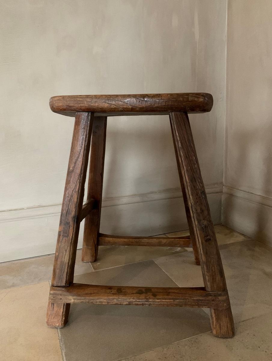 Hand-Crafted 19th Century Chinese Stool For Sale