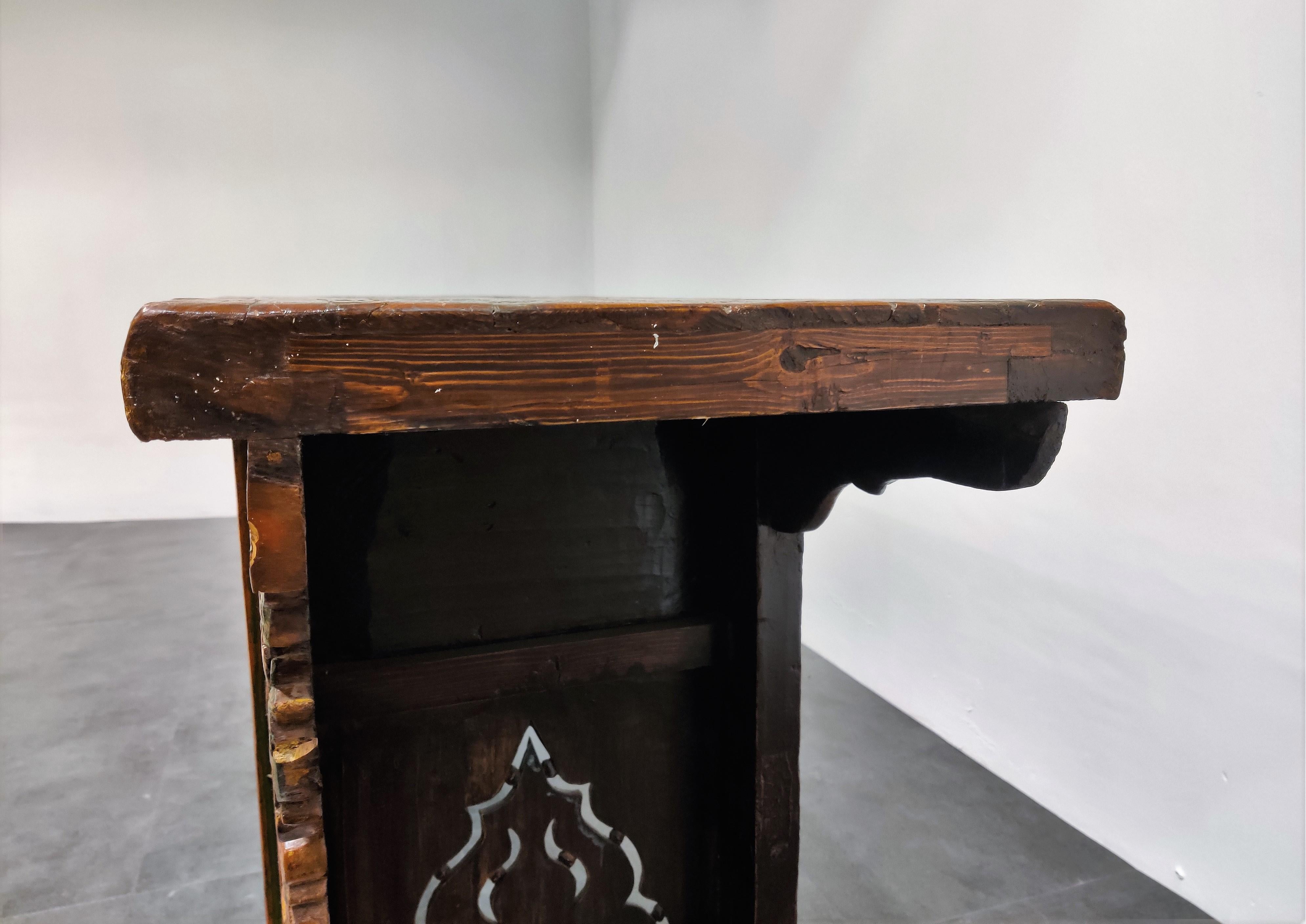 19th Century Chinese-Style Carved Altar Table 6