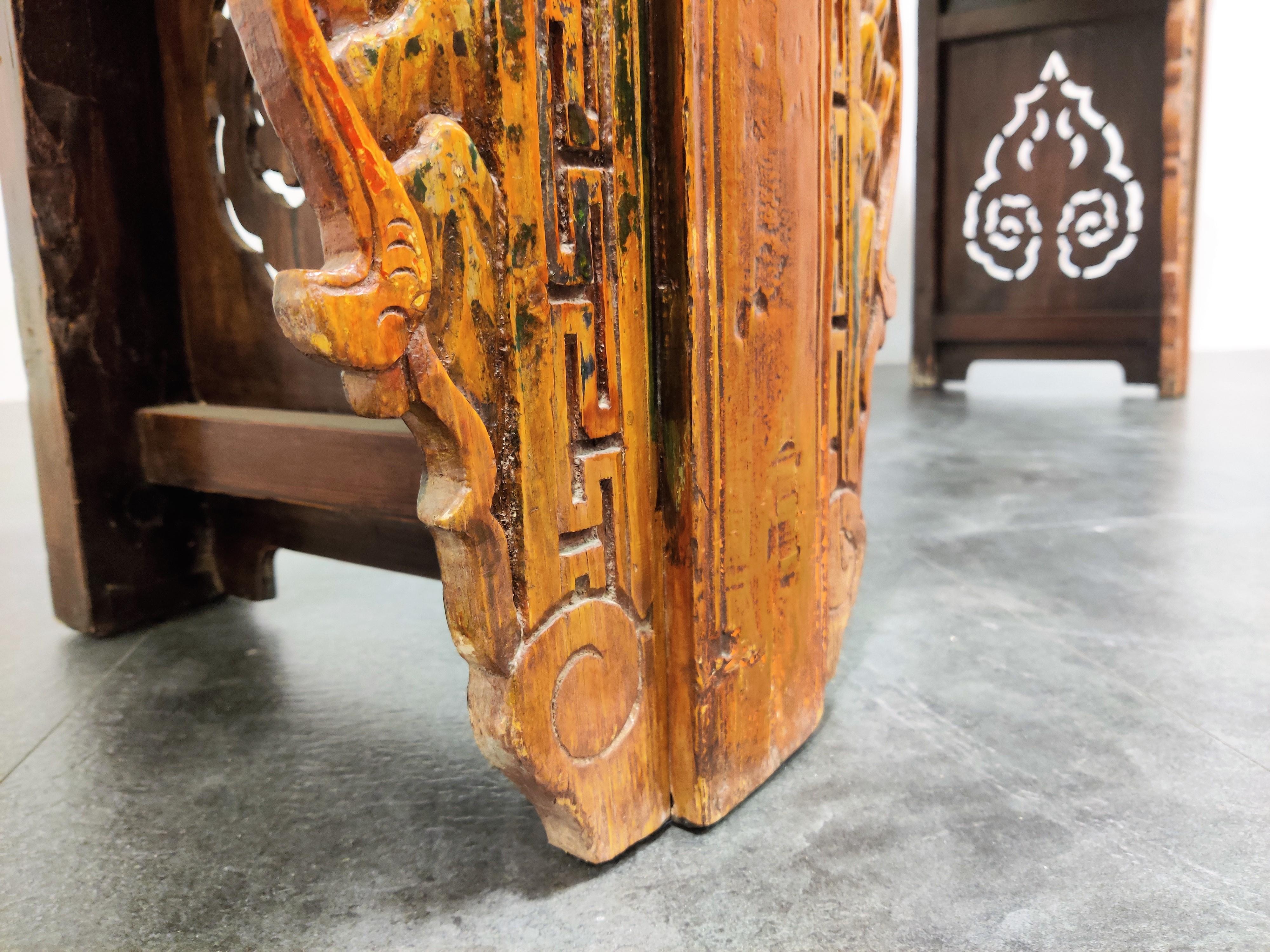 Late 19th Century 19th Century Chinese-Style Carved Altar Table