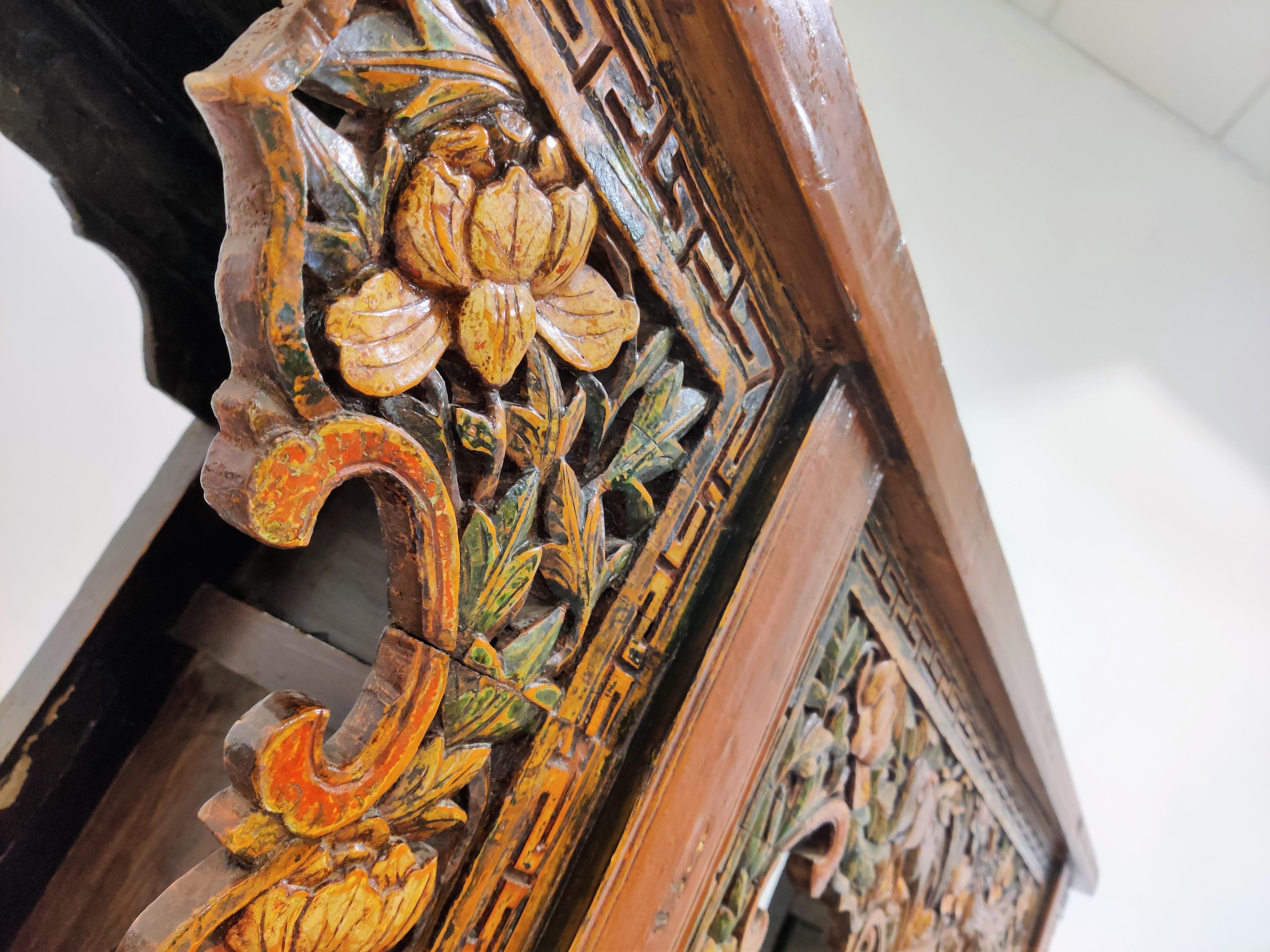 19th Century Chinese-Style Carved Altar Table 1