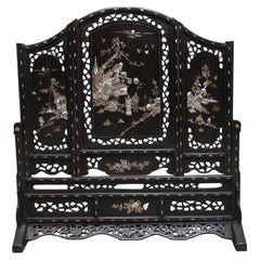 Paravent de table chinois du 19e siècle