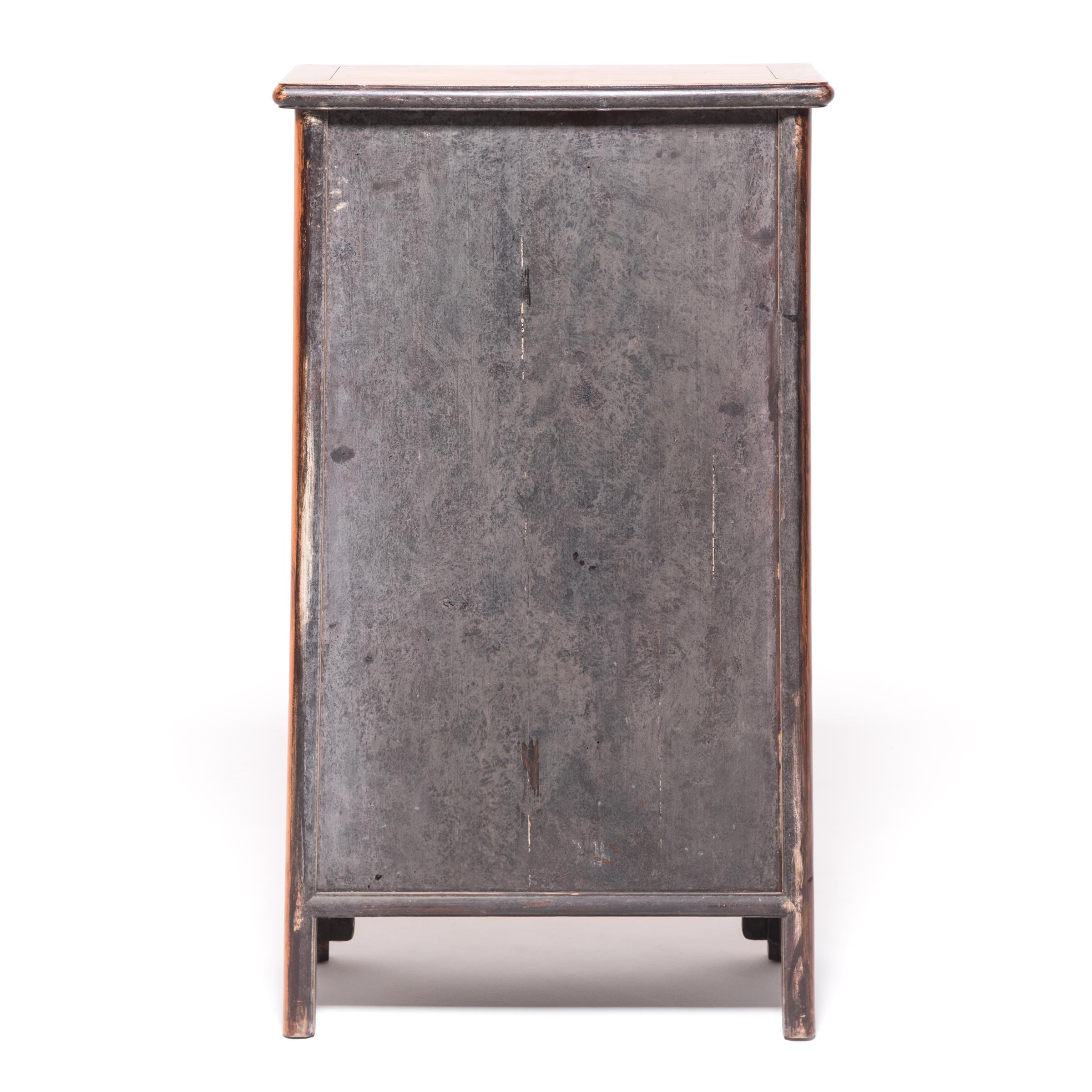 Qing 19th Century Chinese Tapered Cabinet