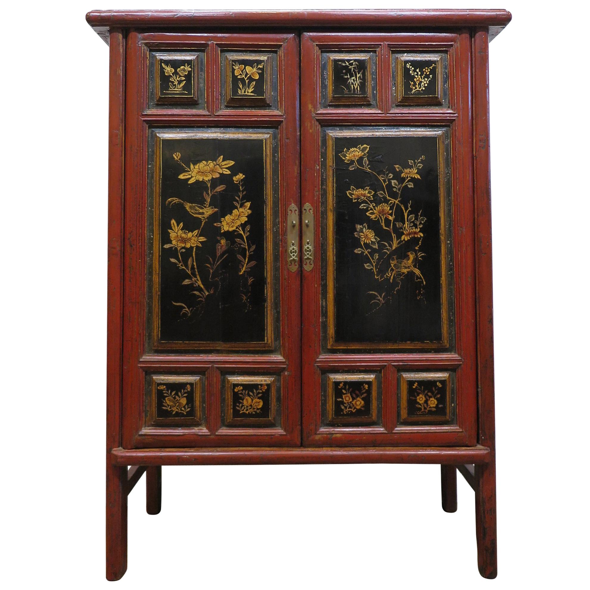 19th Century Chinese Tapered Cabinet