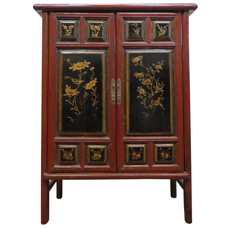 19th Century Chinese Tapered Cabinet For Sale